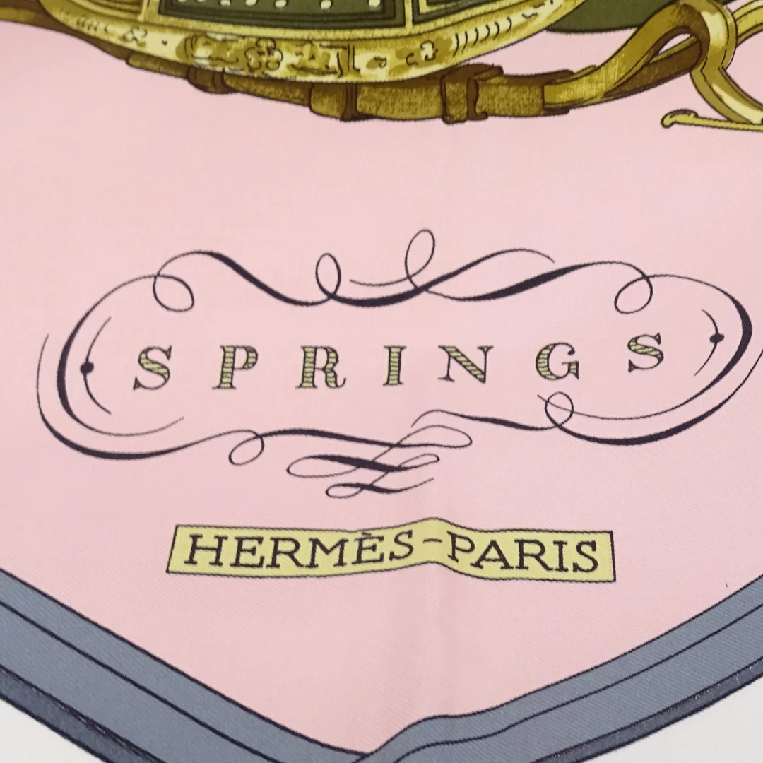 Hermes Springs 100 % Silk Scarf 90 - Image 11