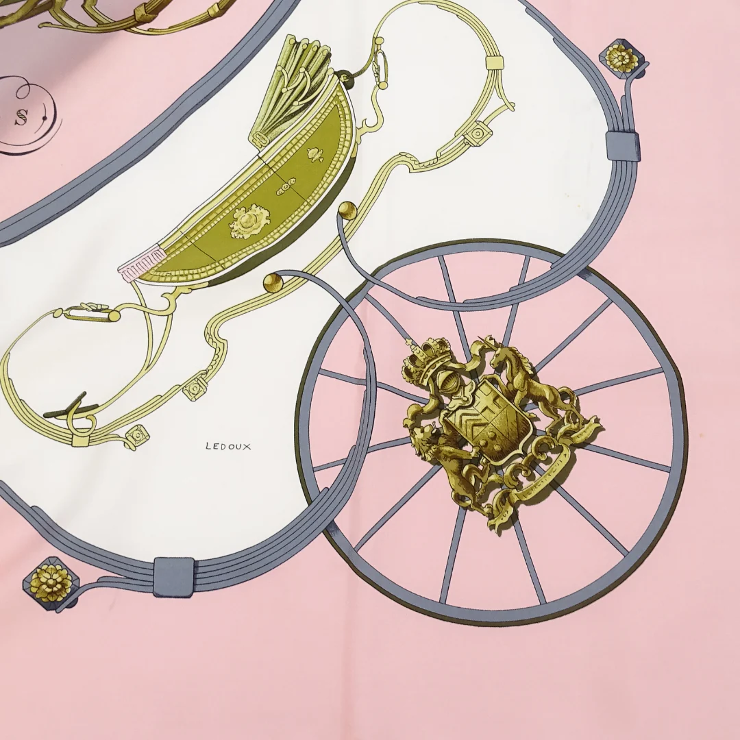 Hermes Springs 100 % Silk Scarf 90 - Image 7