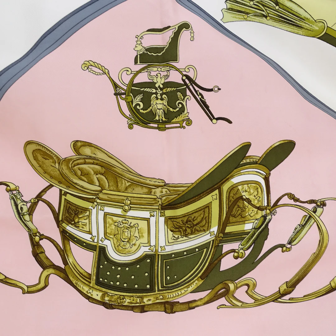 Hermes Springs 100 % Silk Scarf 90 - Image 9