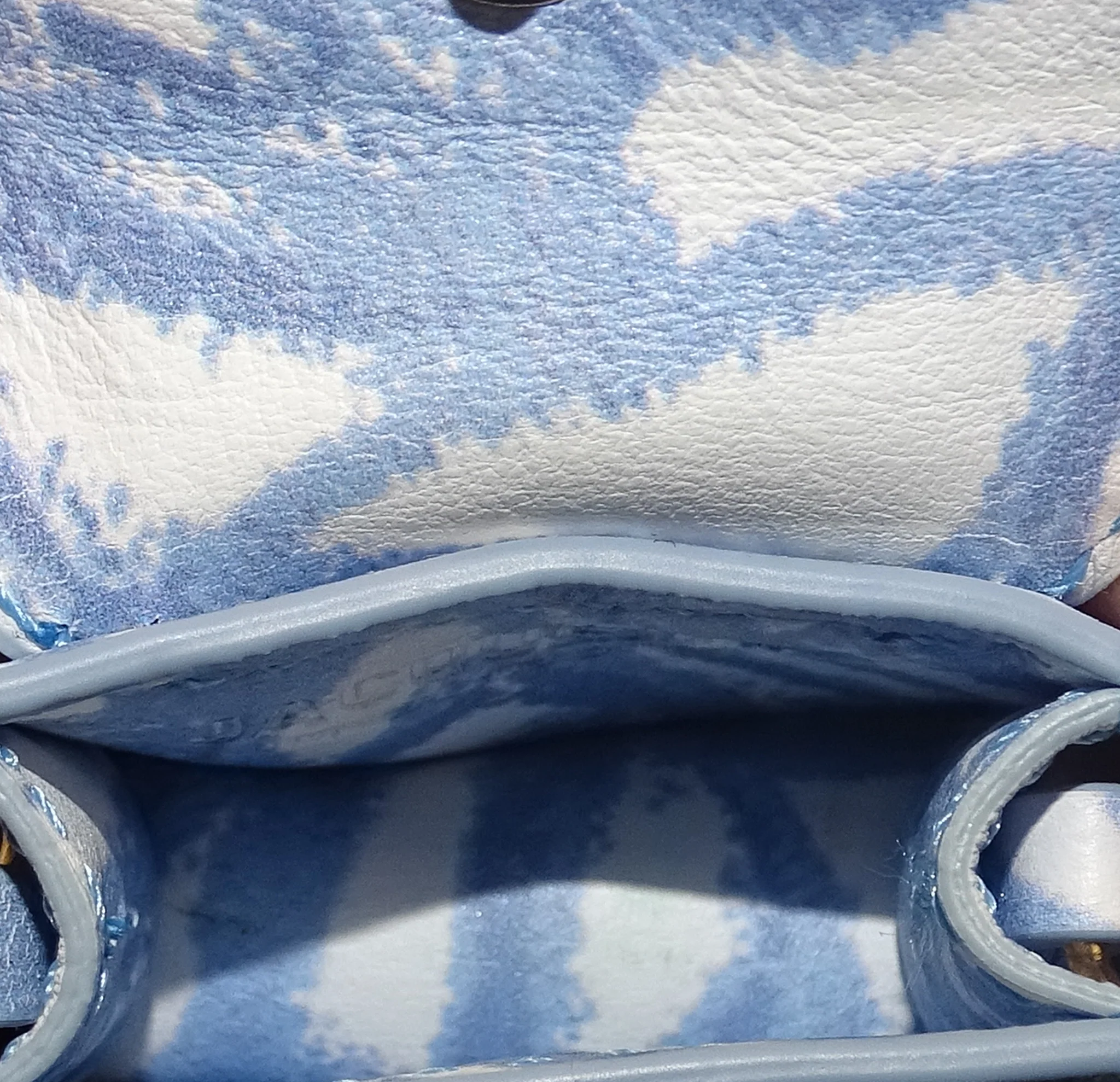 Jacquemus Le Chiquito Blanc Blue Printed Nano Bag - Image 12