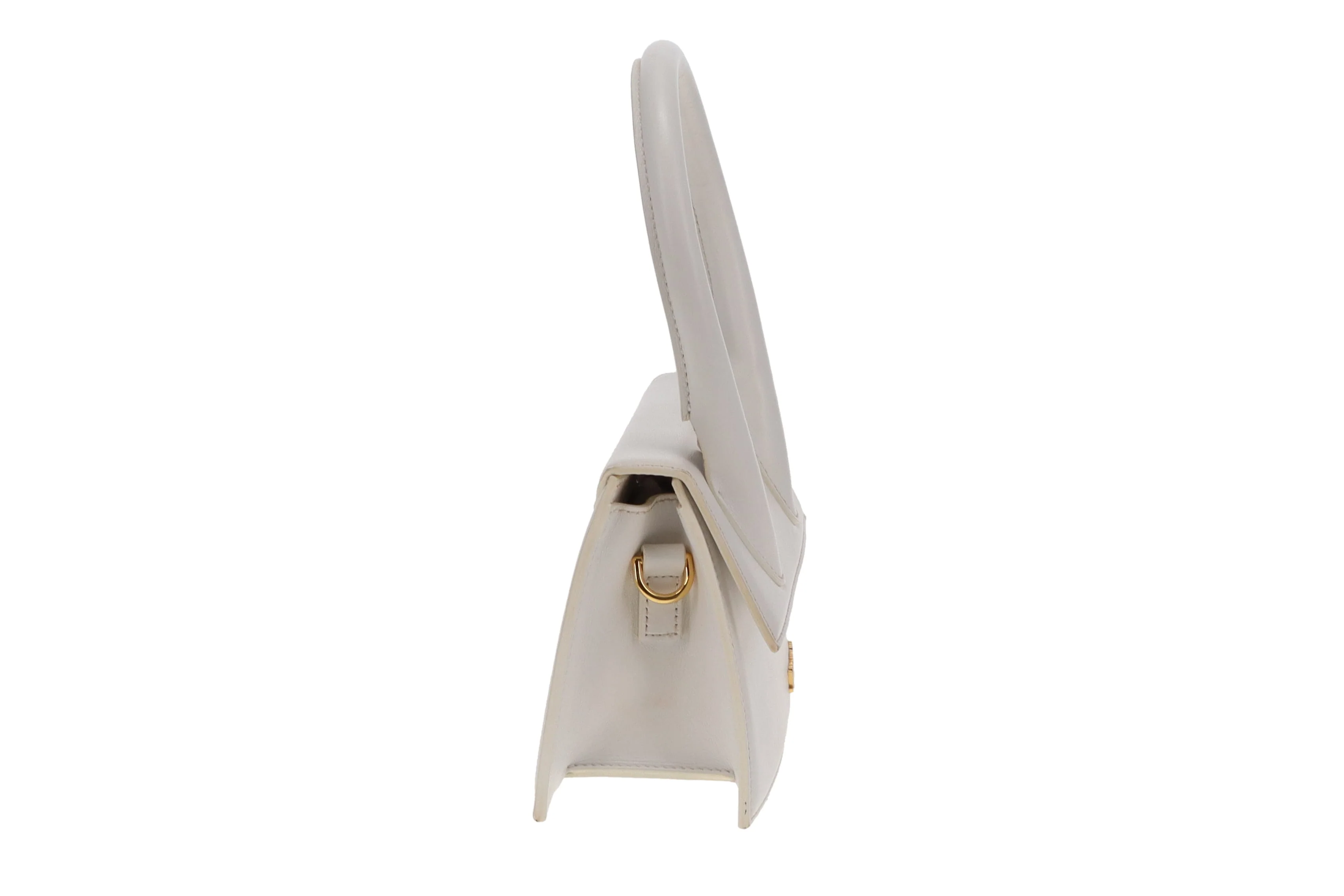 Jacquemus Le Chiquito Small Bag – White Leather with Gold Hardware - Image 5