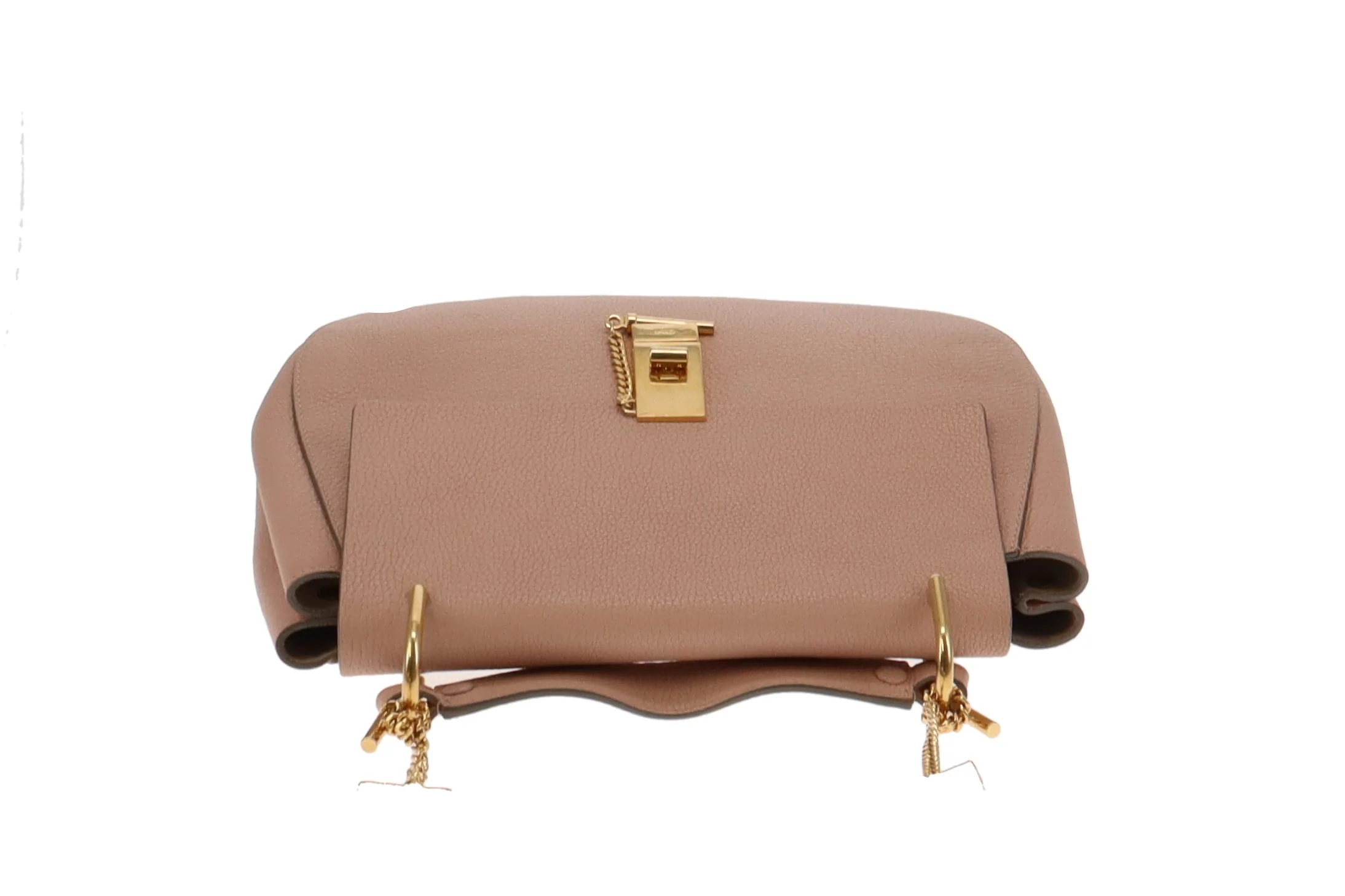 Chloe Large grained Calfskin Leather Drew Plaster Pink - Image 8