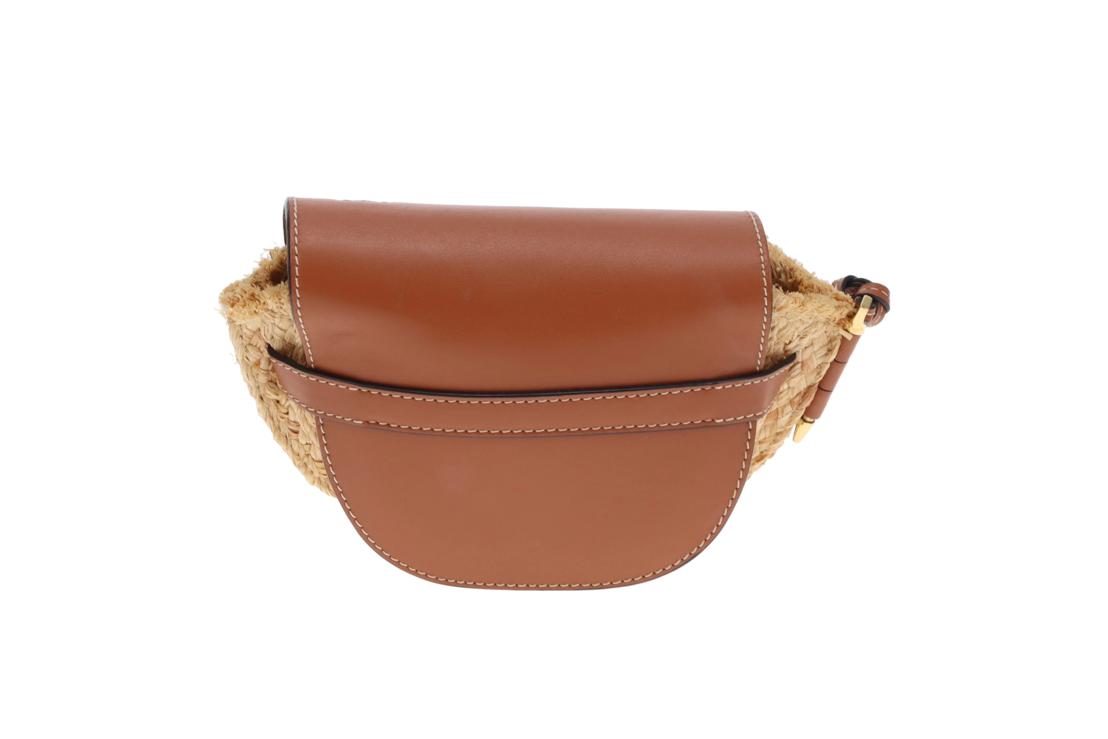 Loewe Small Gate Bag Raffia & Calfskin - Image 6