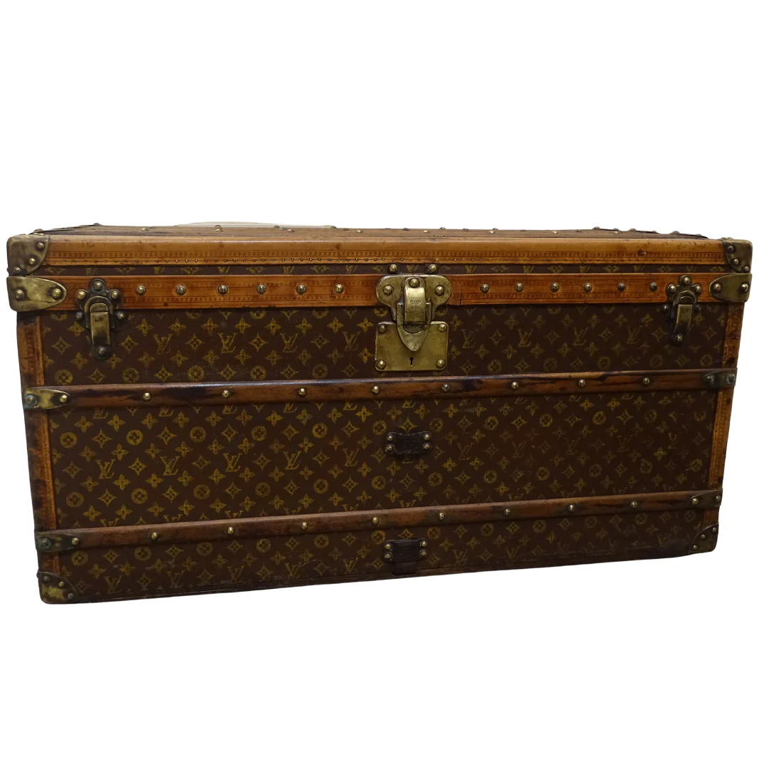 Louis Vuitton Antique Steamer Trunk 1920's - 1930's - Image 13