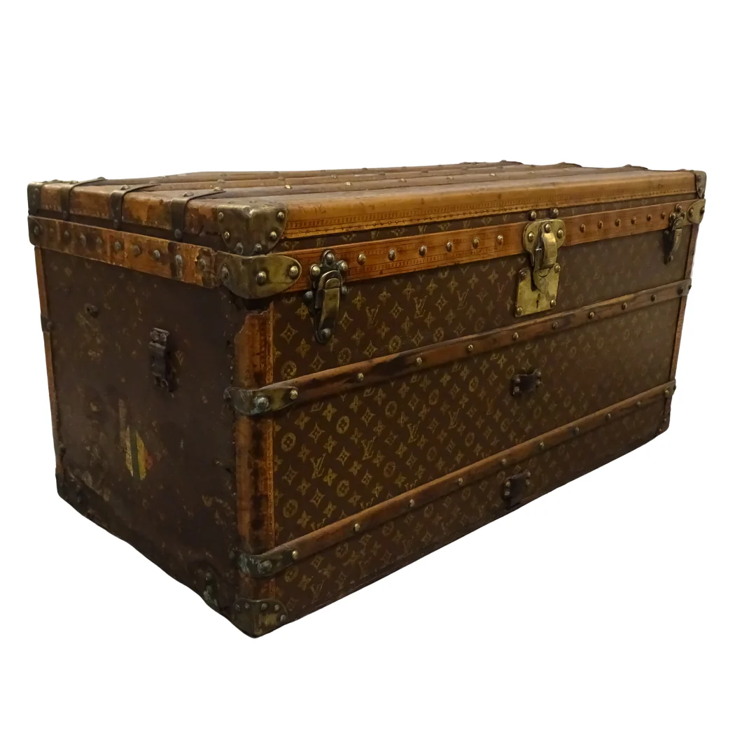 Louis Vuitton Antique Steamer Trunk 1920's - 1930's - Image 2