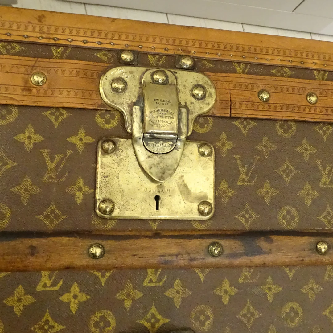 Louis Vuitton Antique Steamer Trunk 1920's - 1930's - Image 22