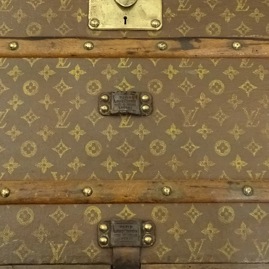 Louis Vuitton Antique Steamer Trunk 1920's - 1930's - Image 23