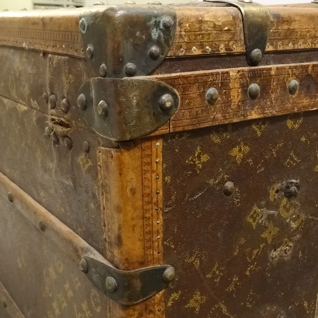 Louis Vuitton Antique Steamer Trunk 1920's - 1930's - Image 7
