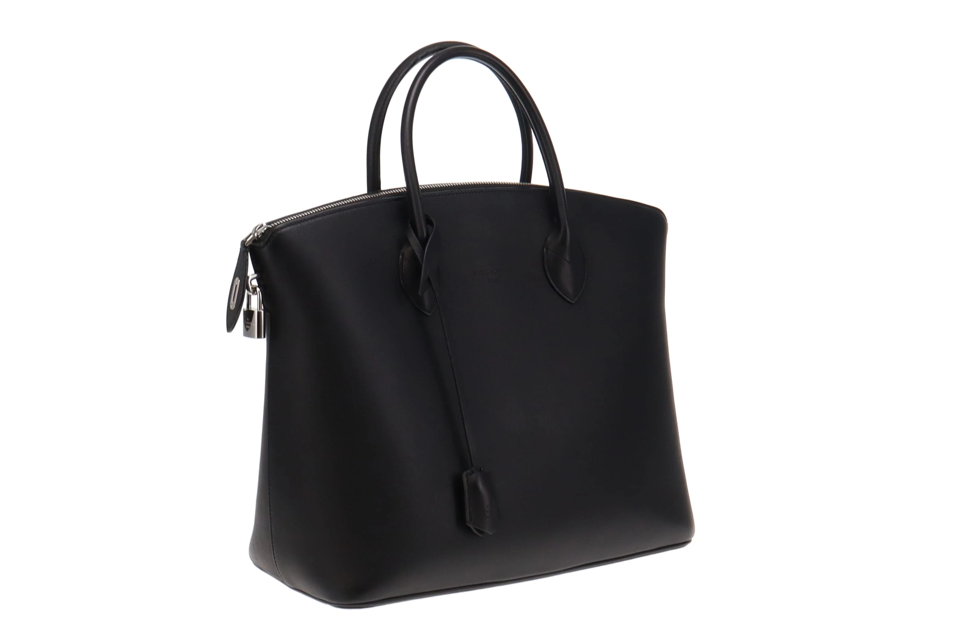 Louis Vuitton Black Smooth Calf Leather Custom Order Lockit Tote (Haute Maroquinerie) (2) - Image 3