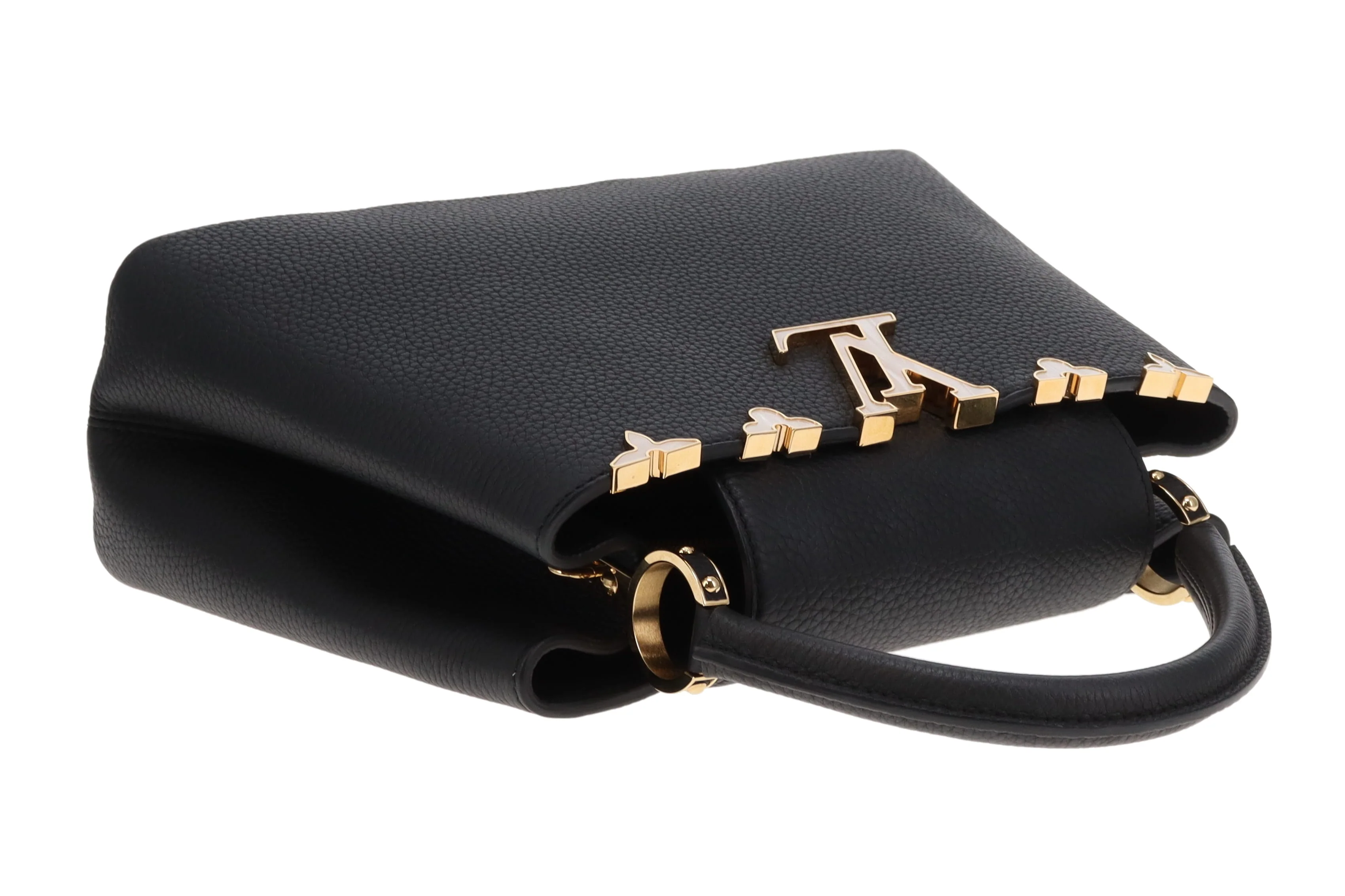Louis Vuitton Capucines MM with Mother of Pearl Effect Detail (NFID) - no strap - Image 7