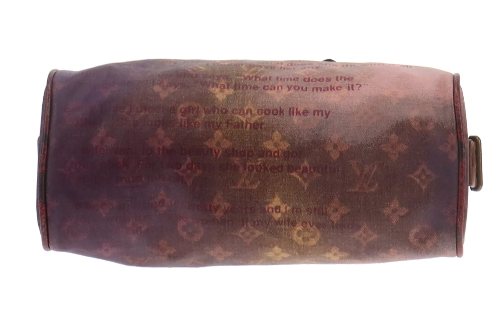 Louis Vuitton Coated Canvas and Karung Trim Man Crazy Jokes Graduate Richard Prince TH1008 (2008) - Image 8