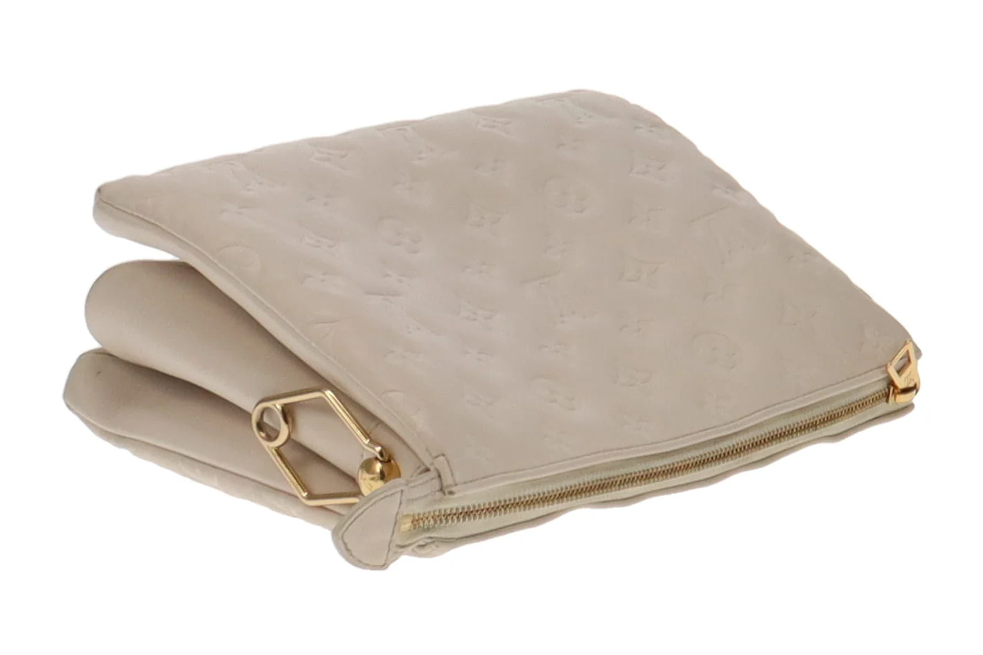 Louis Vuitton Crème Monogram Leather Coussin PM (NFID Chip) - Image 15