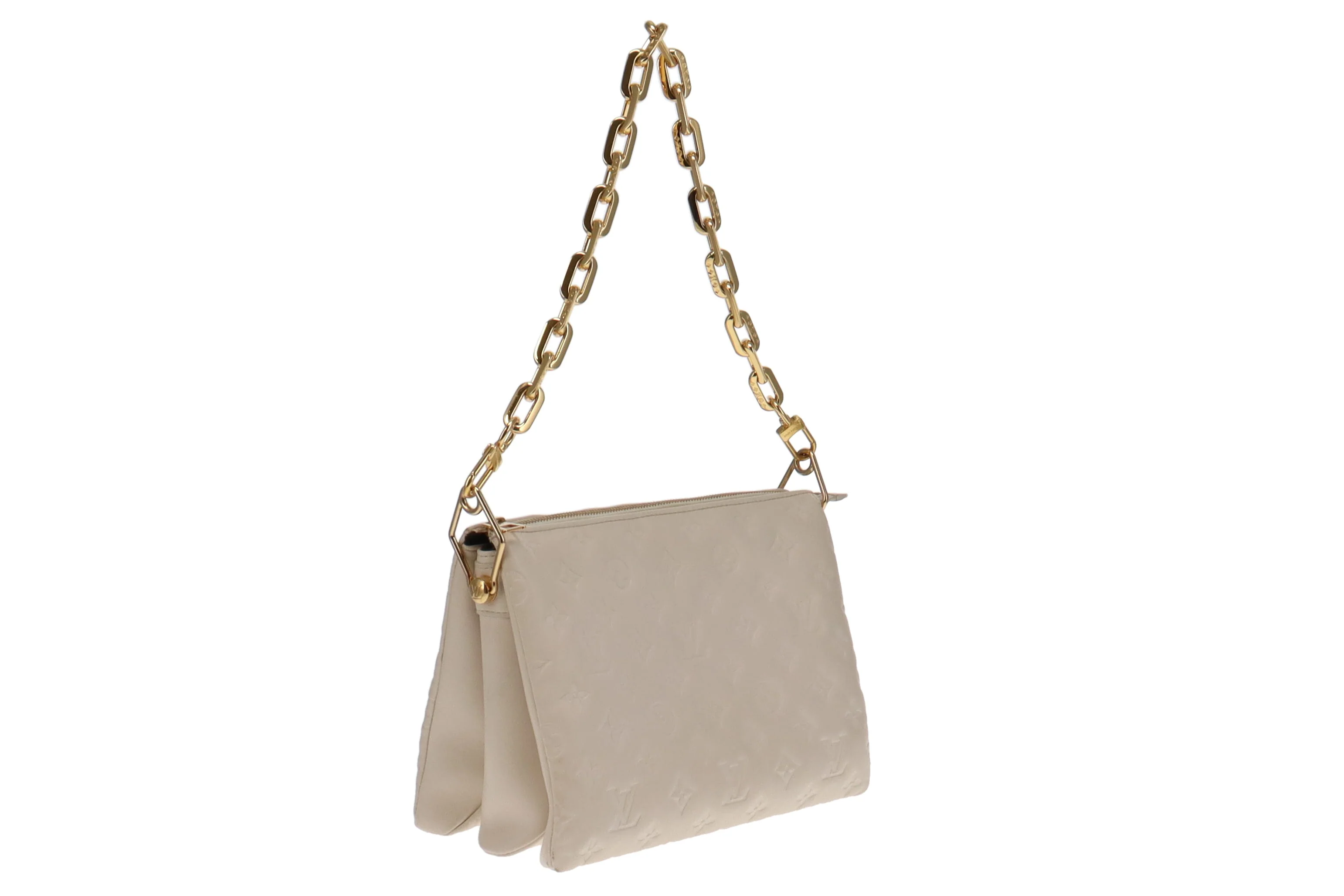 Louis Vuitton Crème Monogram Leather Coussin PM (NFID Chip) - Image 5