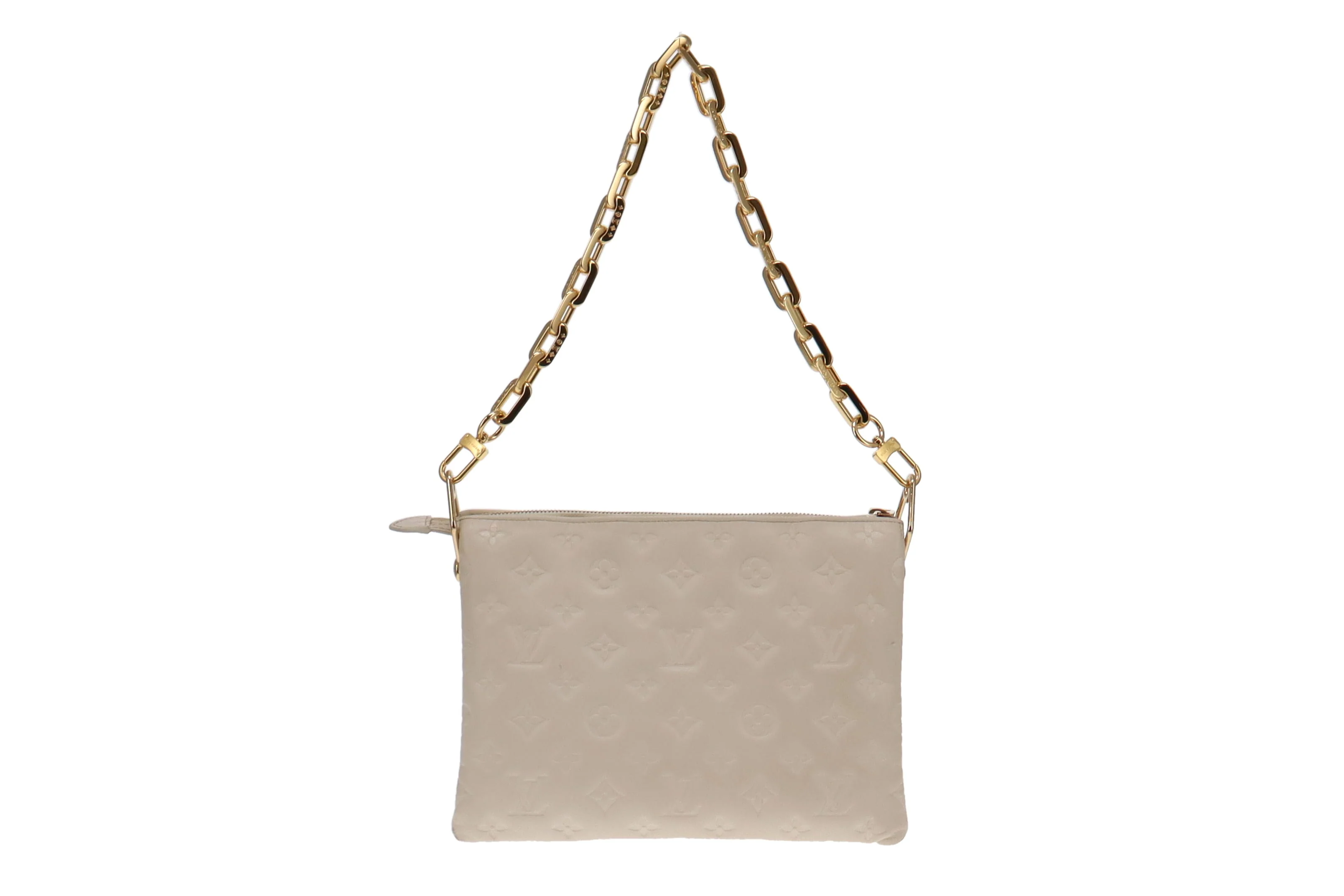 Louis Vuitton Crème Monogram Leather Coussin PM (NFID Chip) - Image 7