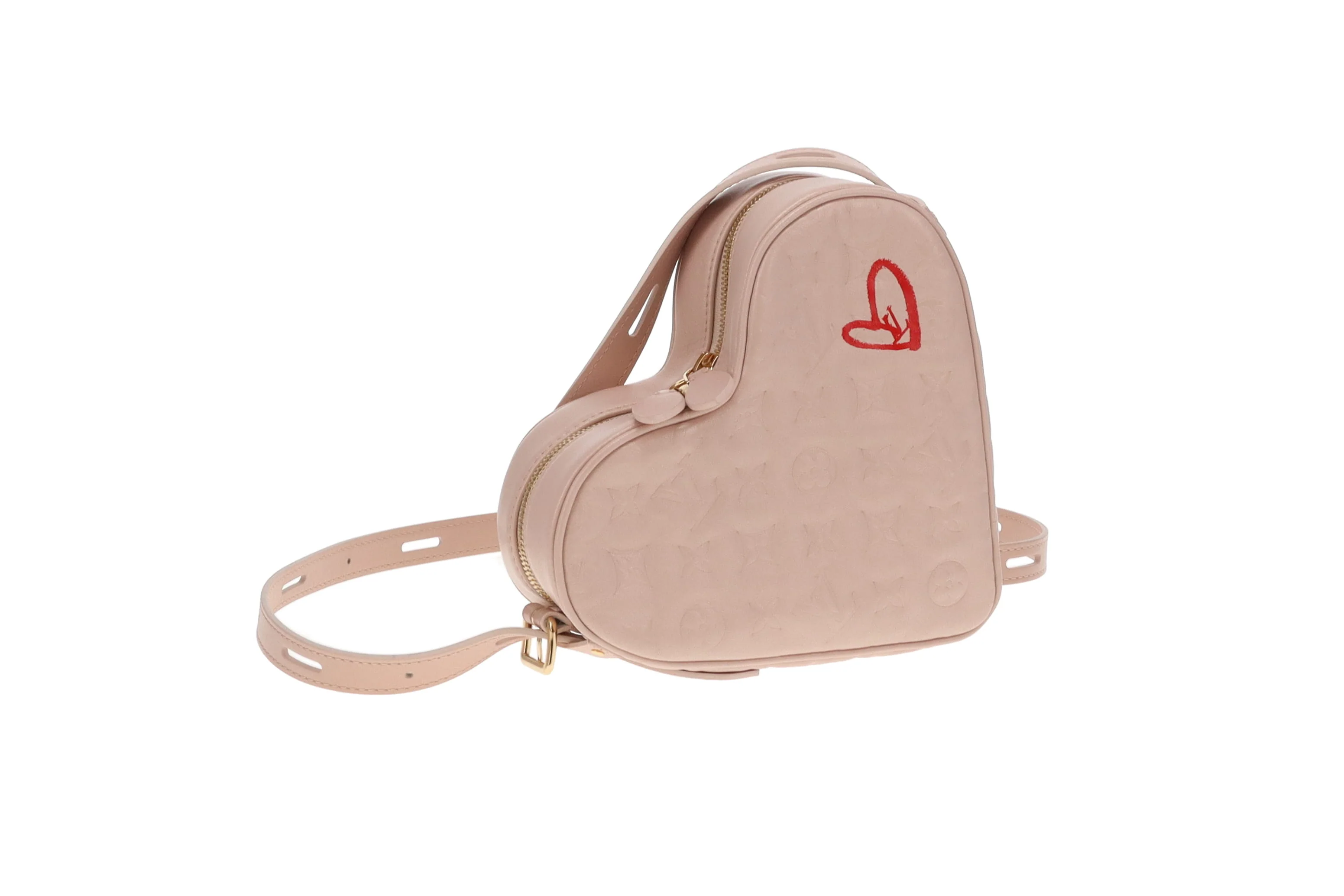 Louis Vuitton Dragée Light Pink Monogram Empreinte Fall In Love Sac Coeur (NFID) - Image 12