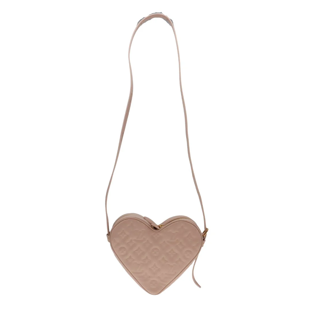 Louis Vuitton Dragée Light Pink Monogram Empreinte Fall In Love Sac Coeur (NFID) - Image 4