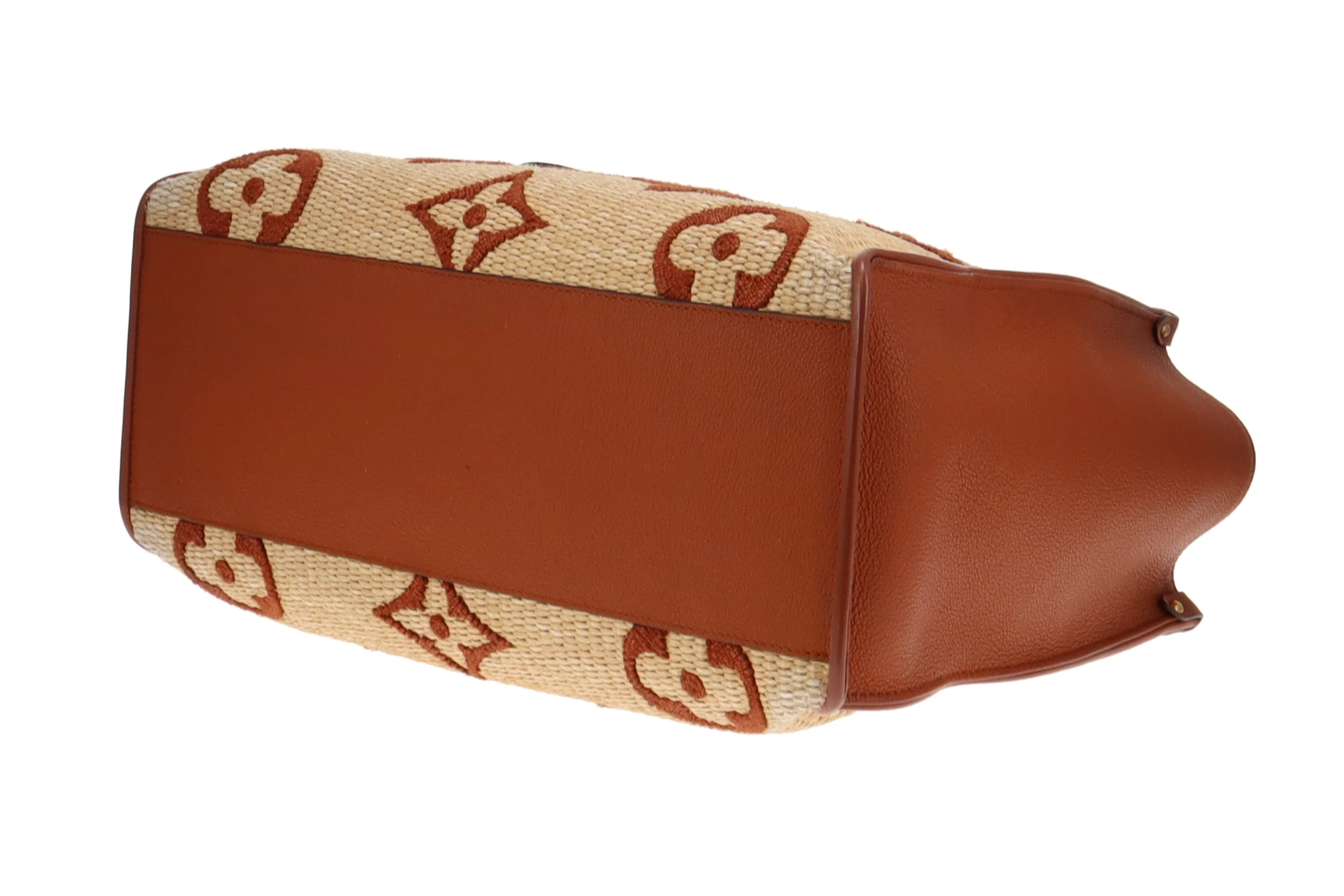 Louis Vuitton Giant Monogram Raffia OnTheGo GM (NFID Chip) - Image 12