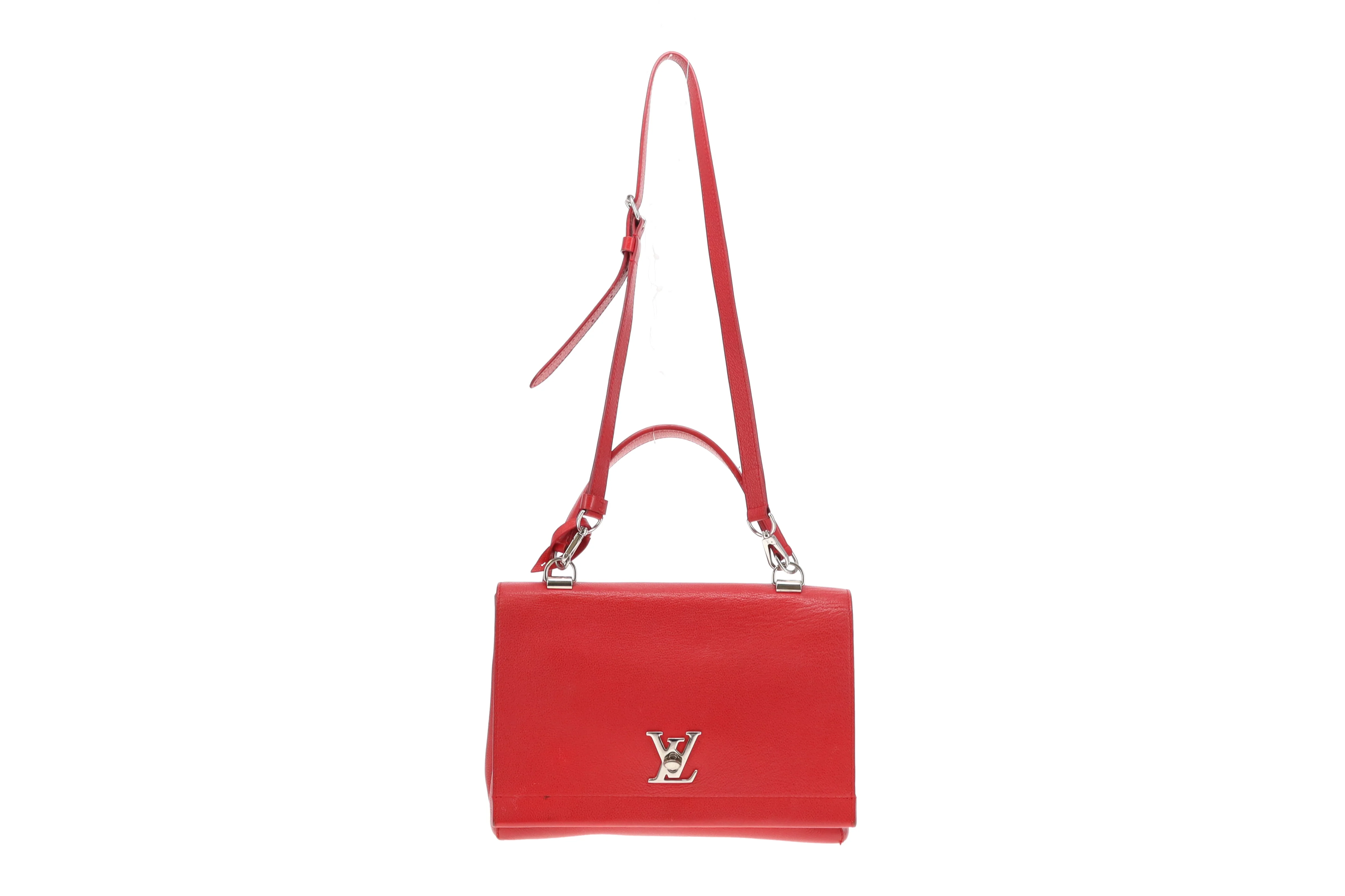 Louis Vuitton Red Leather Lockme II Top Handle FL2116 - 2016 - Image 3