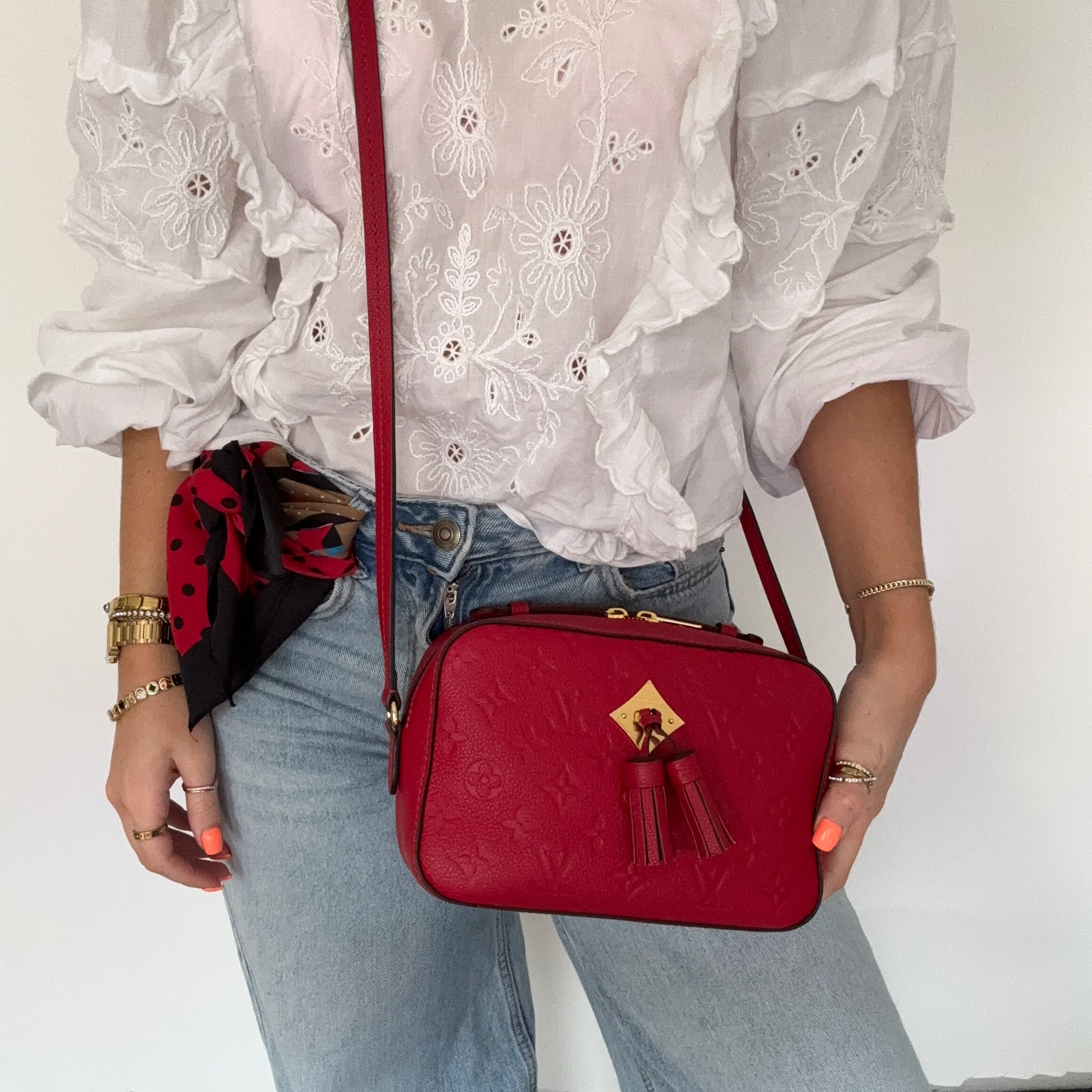 Louis Vuitton Saintonge Scarlet Empreinte CA3169 -2019 - Image 2