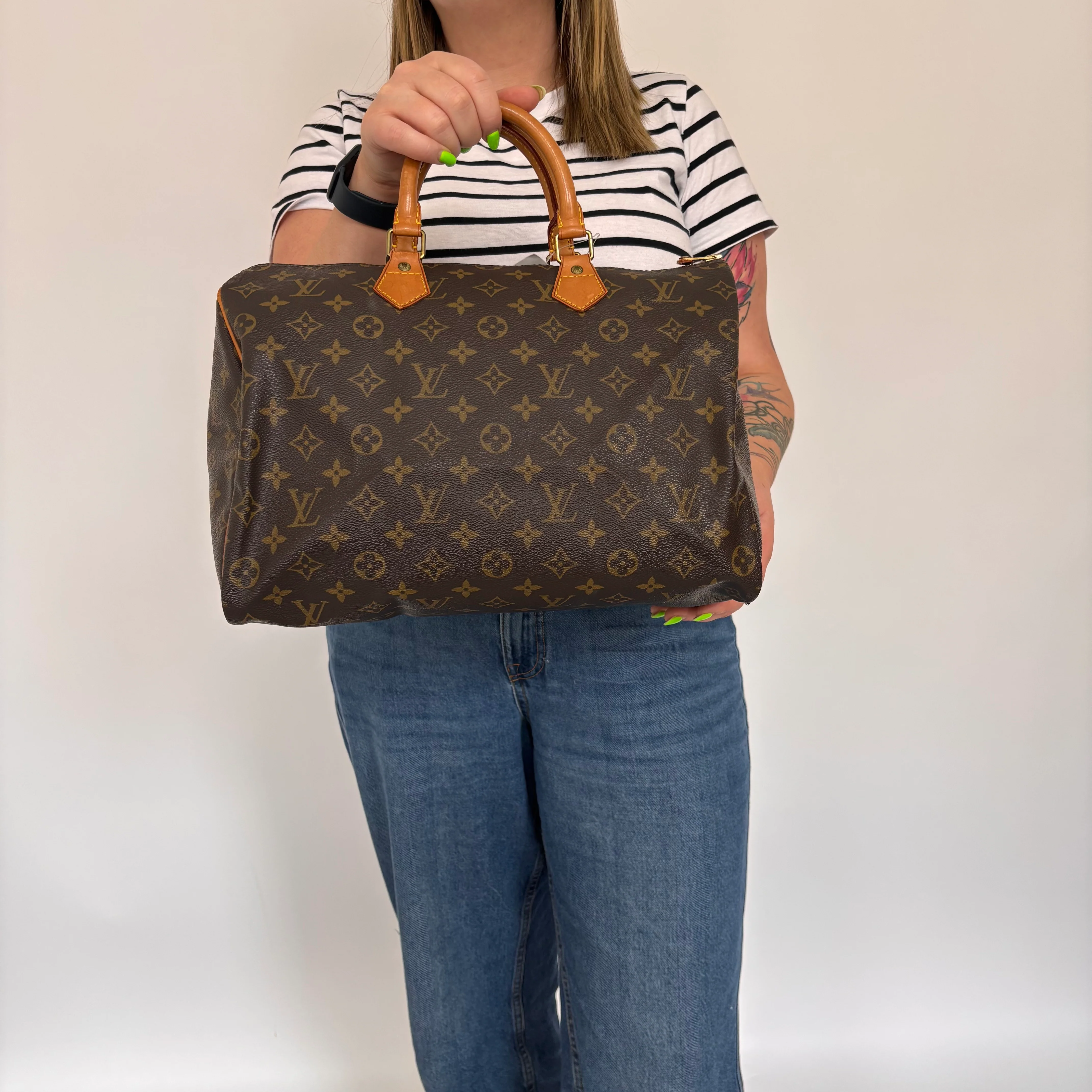 Louis Vuitton Speedy 35 Monogram Classic MB0951 - 1991 - Image 2