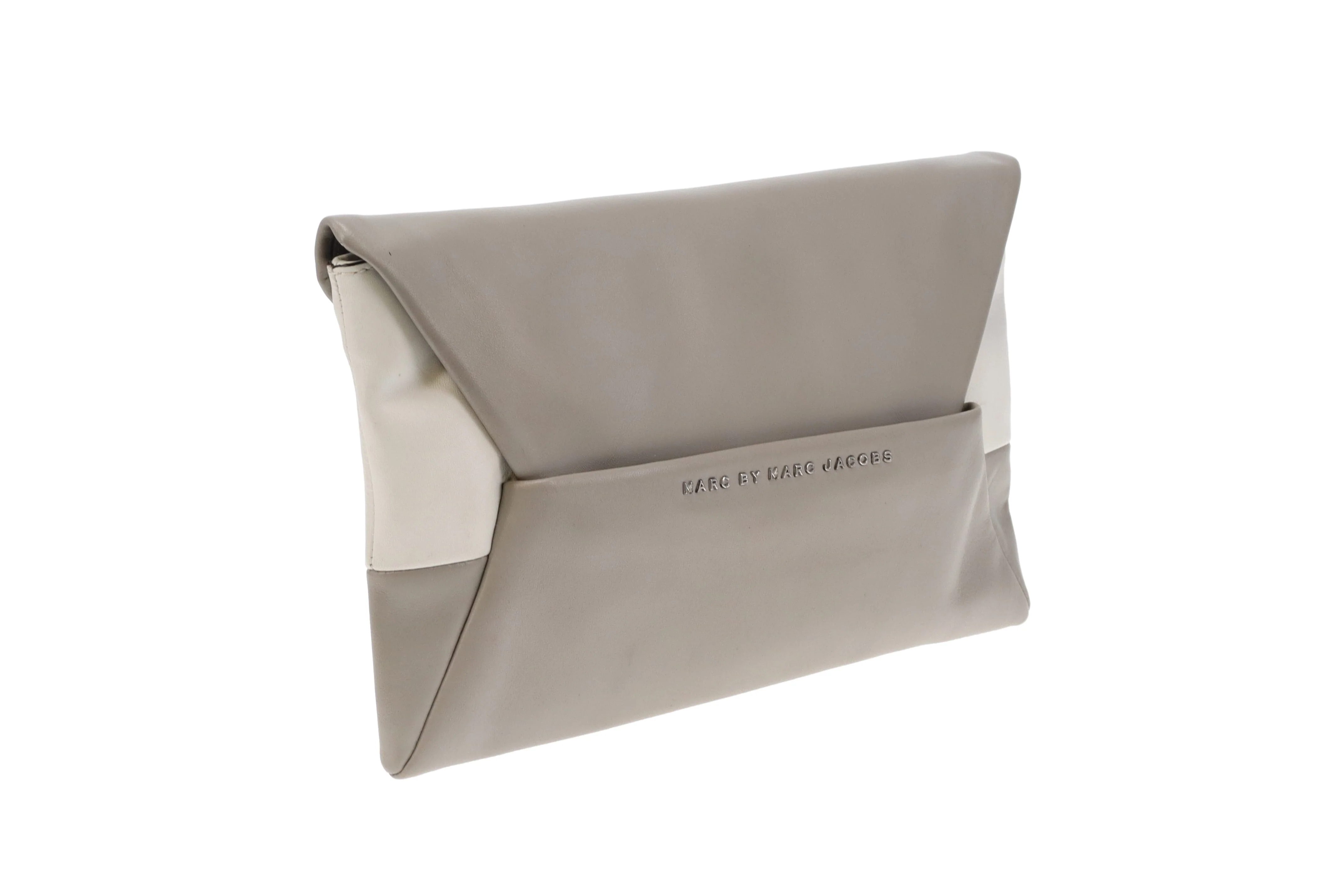 Marc By Marc Jacobs Envelope Clutch Grey & White Long - Image 3