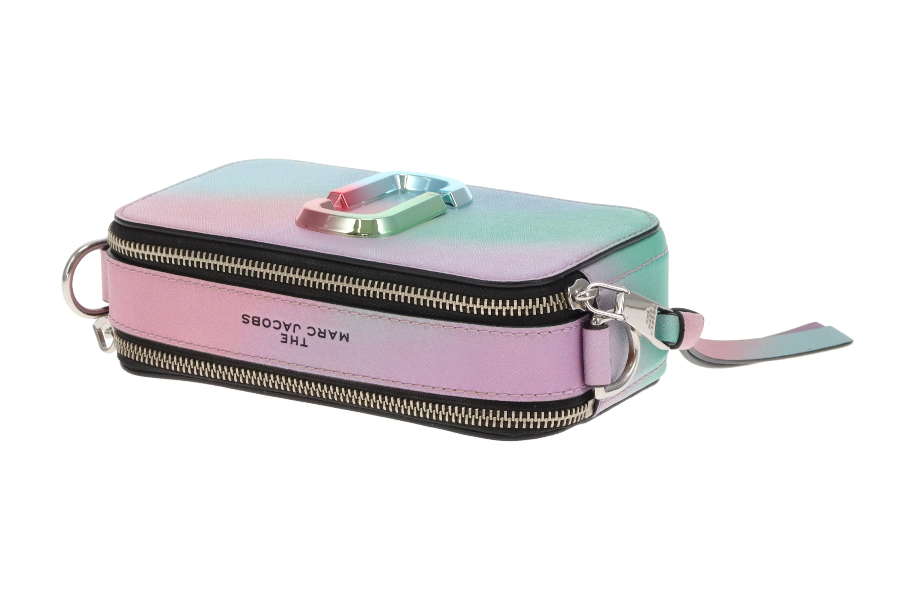 Marc Jacobs Snapshot Bag – Green Airbrush Leather with Multi-Tone Hardware - Image 13