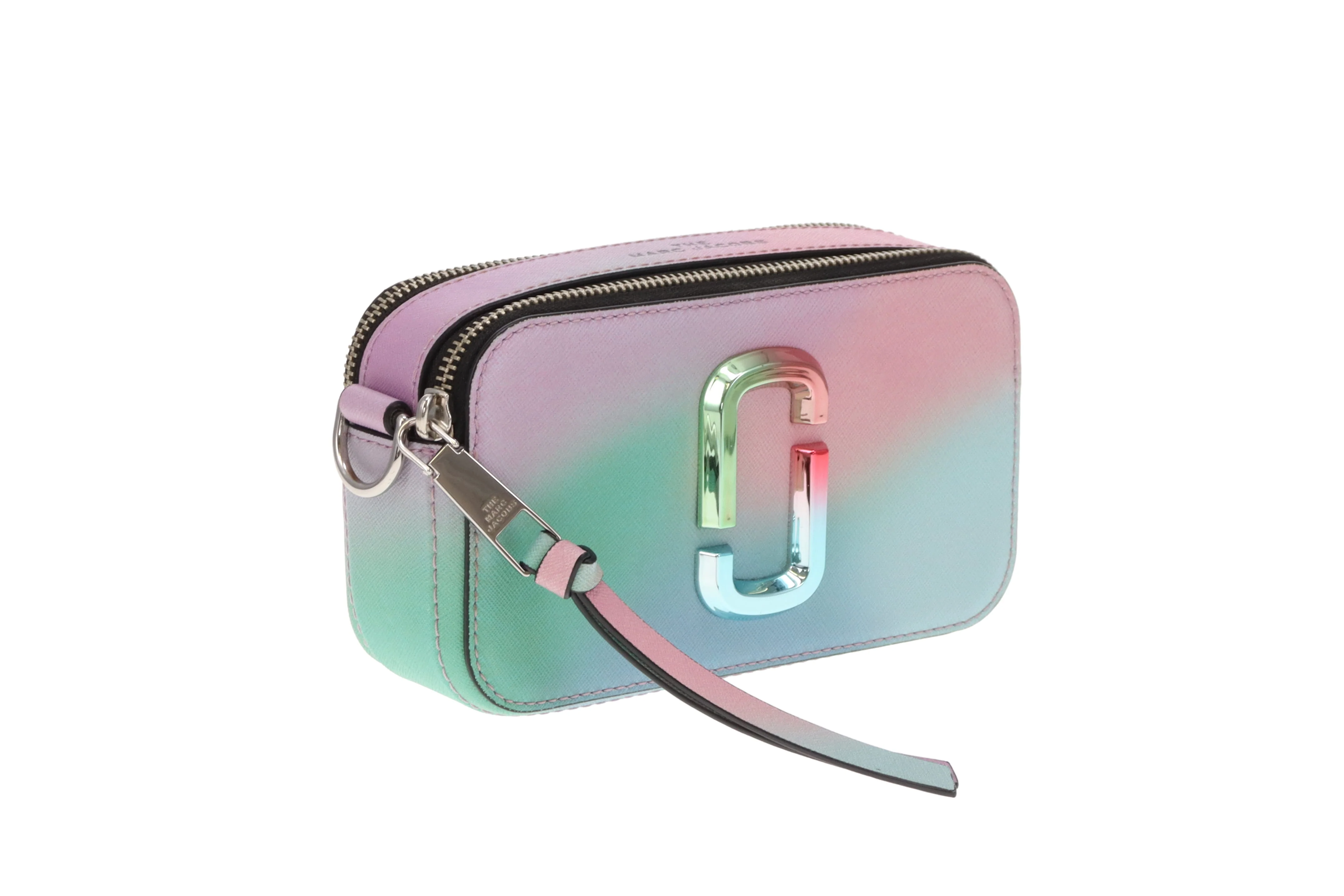 Marc Jacobs Snapshot Bag – Green Airbrush Leather with Multi-Tone Hardware - Image 4
