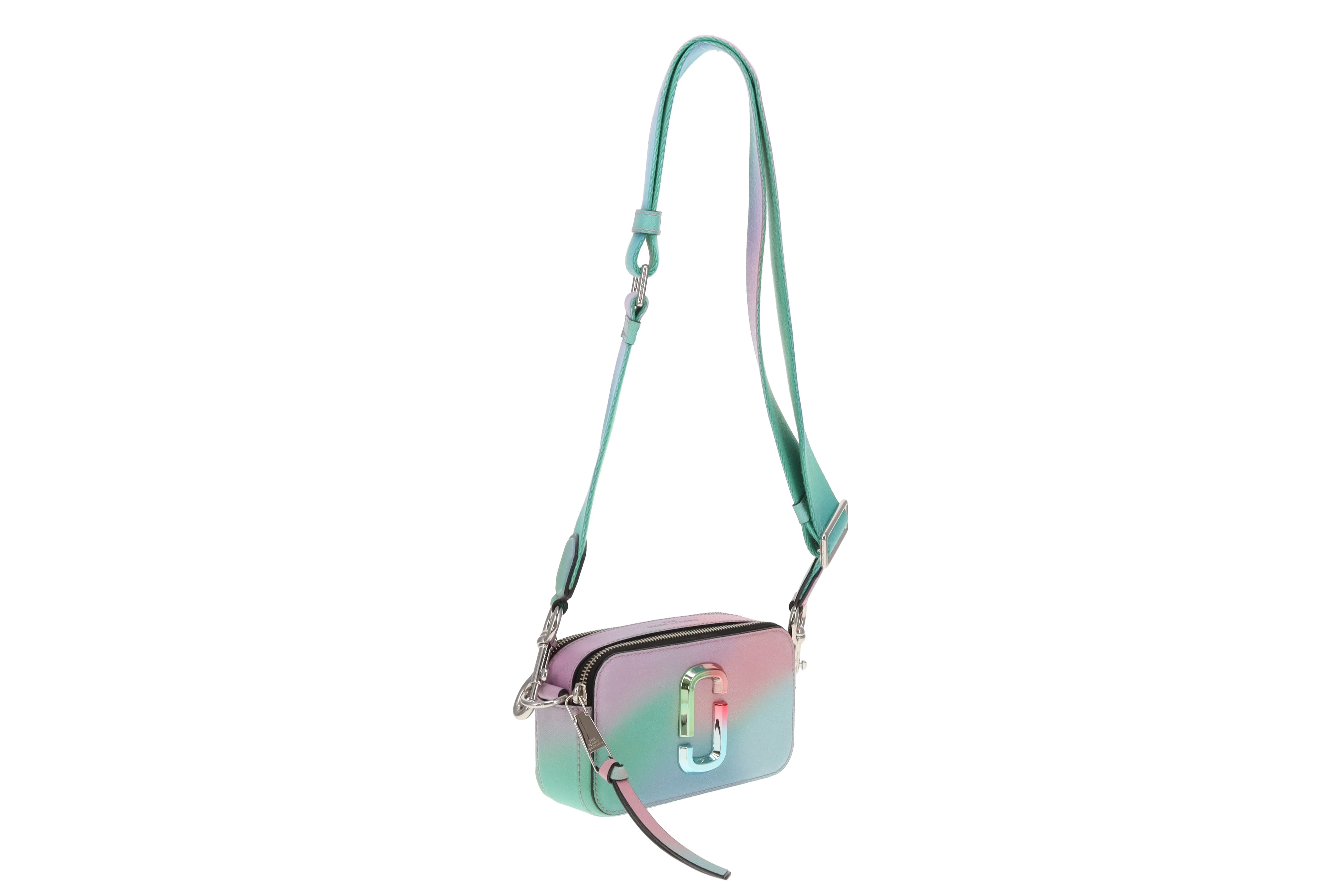 Marc Jacobs Snapshot Bag – Green Airbrush Leather with Multi-Tone Hardware - Image 5