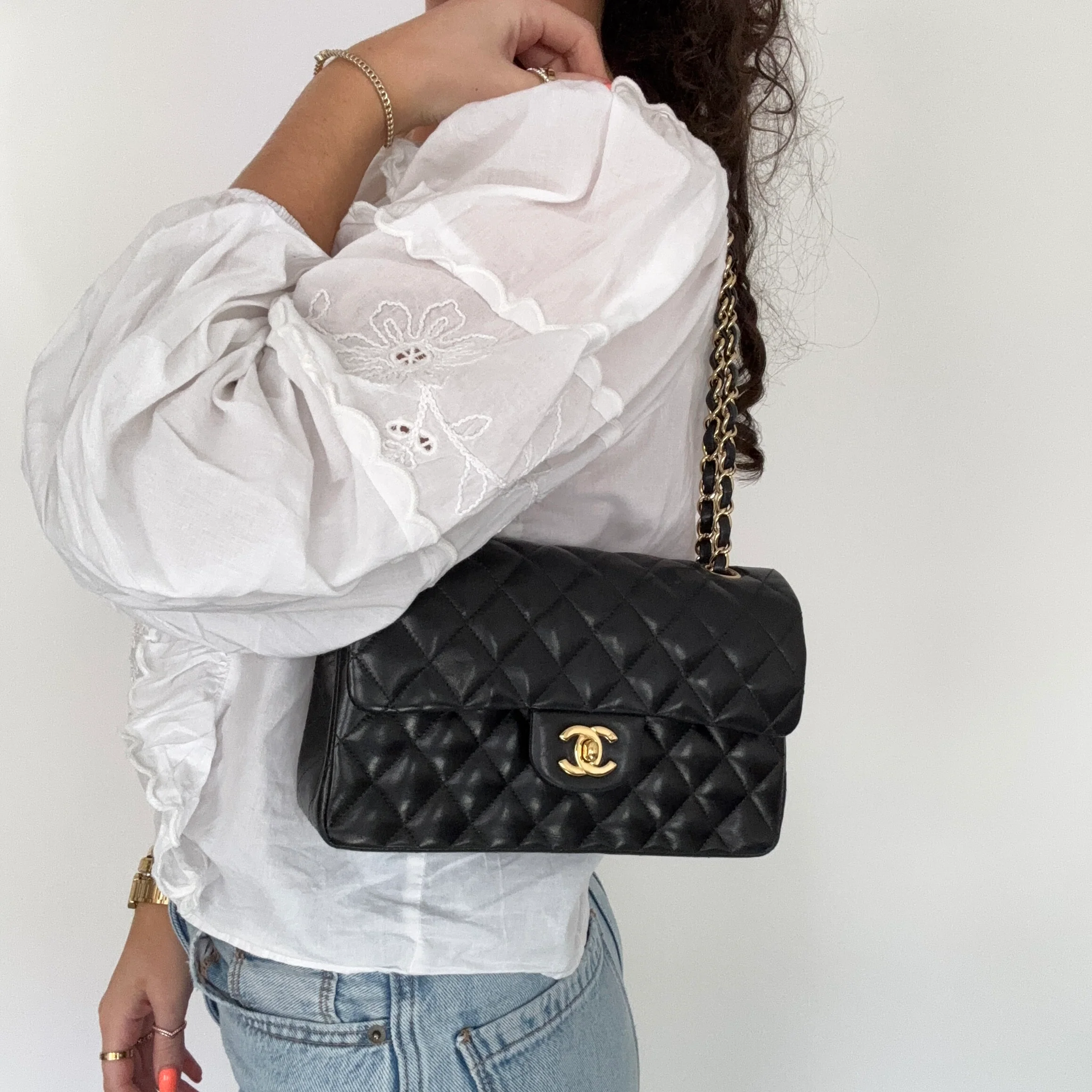 Chanel Classic Double Flap Medium Black Caviar GHW 2009/10 - Image 2