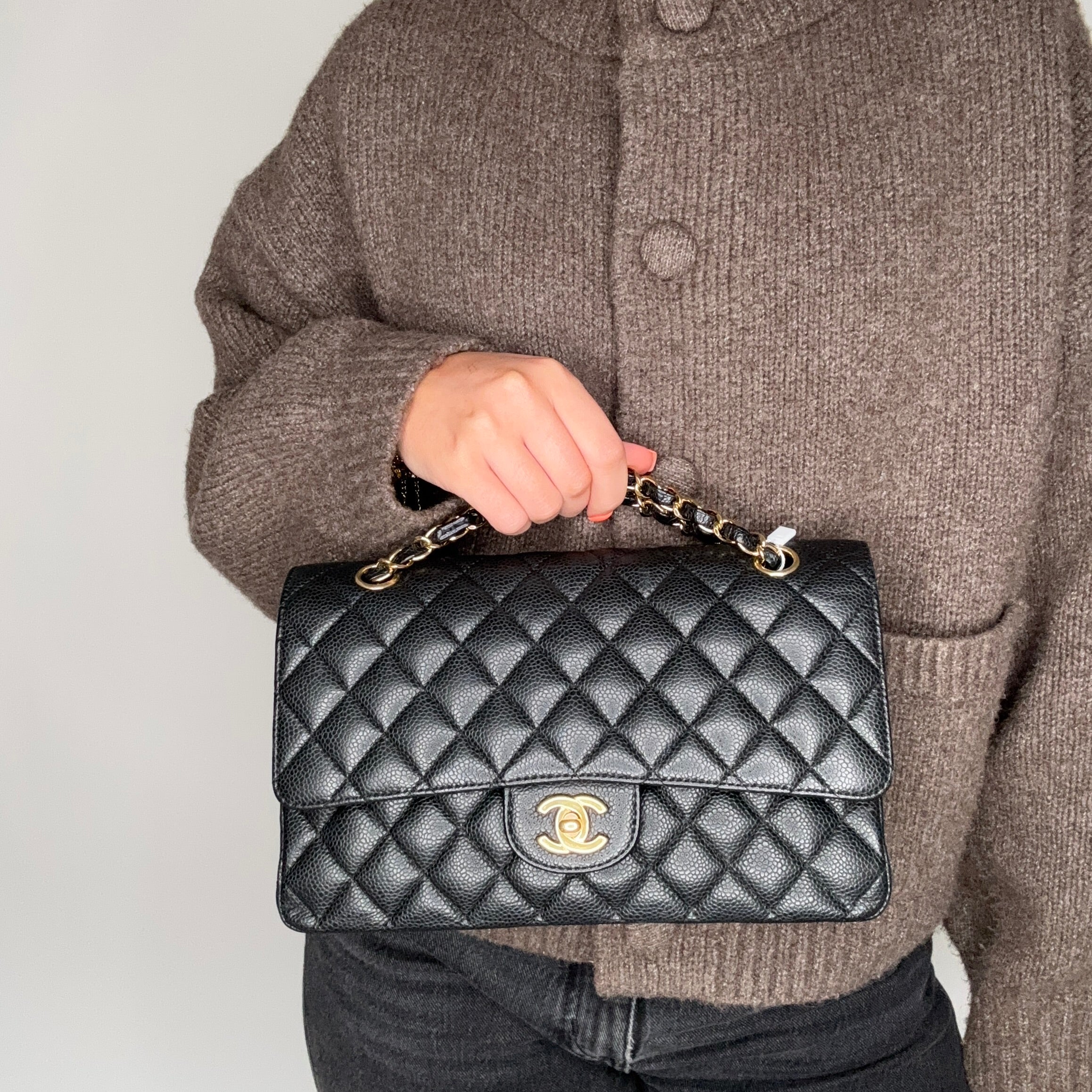 Chanel Classic Double Flap Medium Black Caviar GHW 2009/10 - Image 3