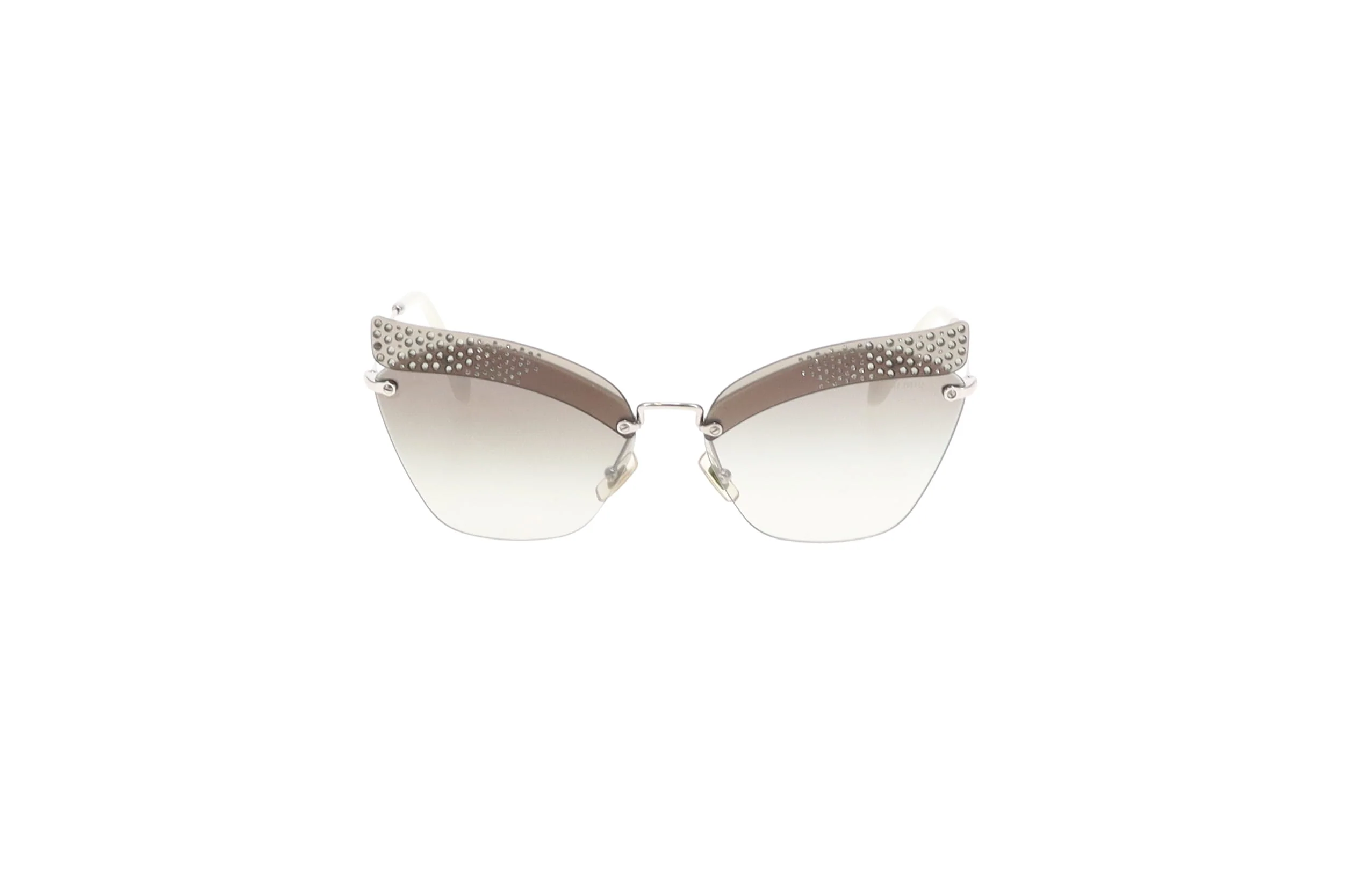 Miu Miu Cat Eye With Diamante Sunglasses SMU56T - Image 3