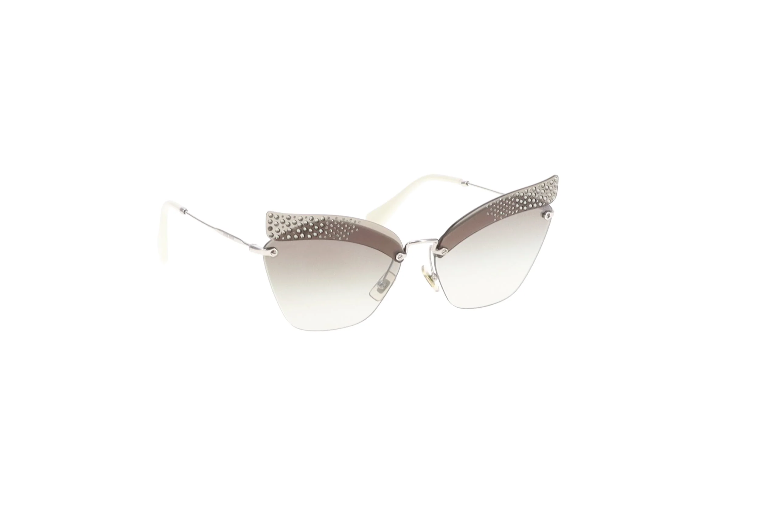 Miu Miu Cat Eye With Diamante Sunglasses SMU56T - Image 4