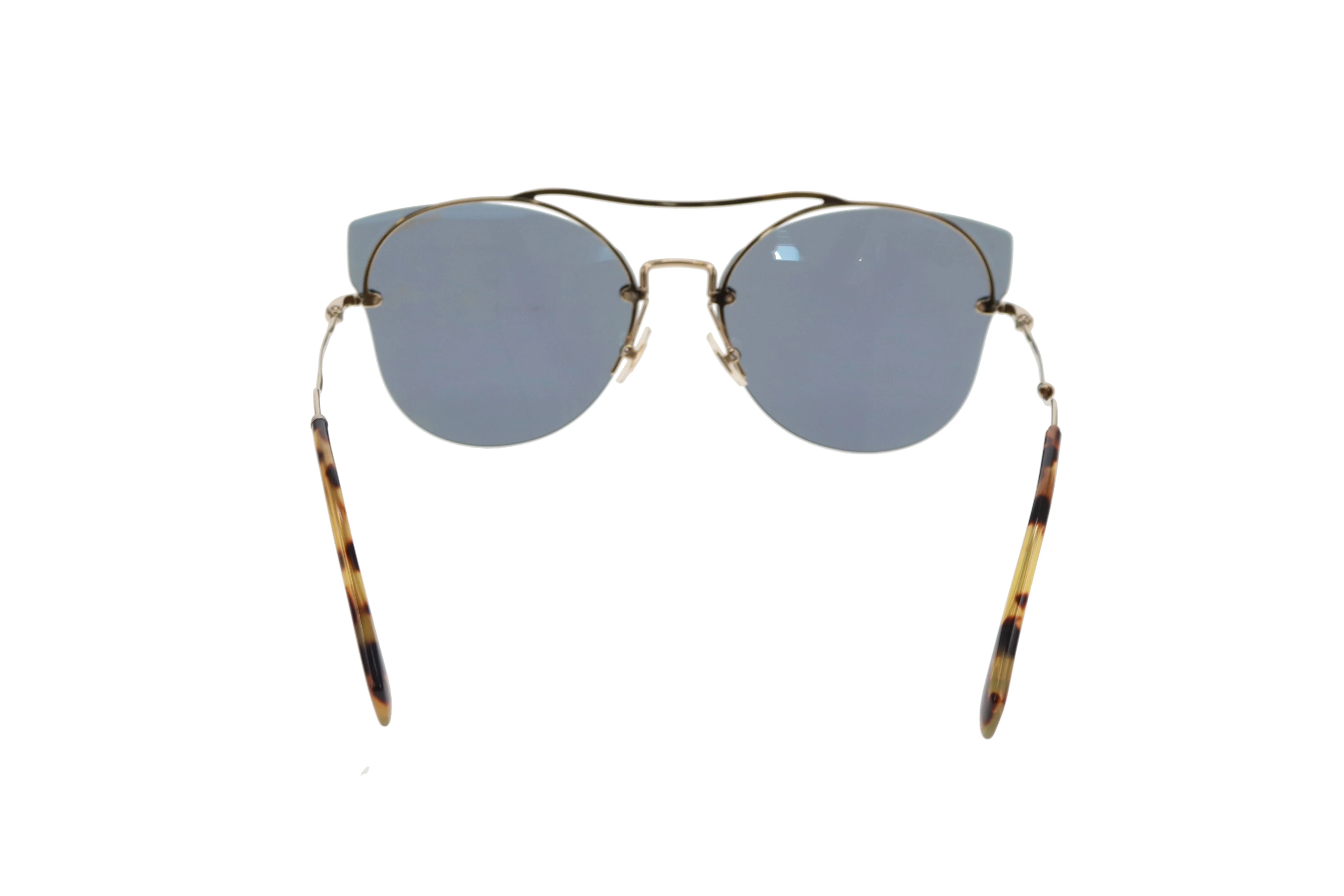 Miu Miu Mirror Sunglasses With Blue Hue SMU52s - Image 4