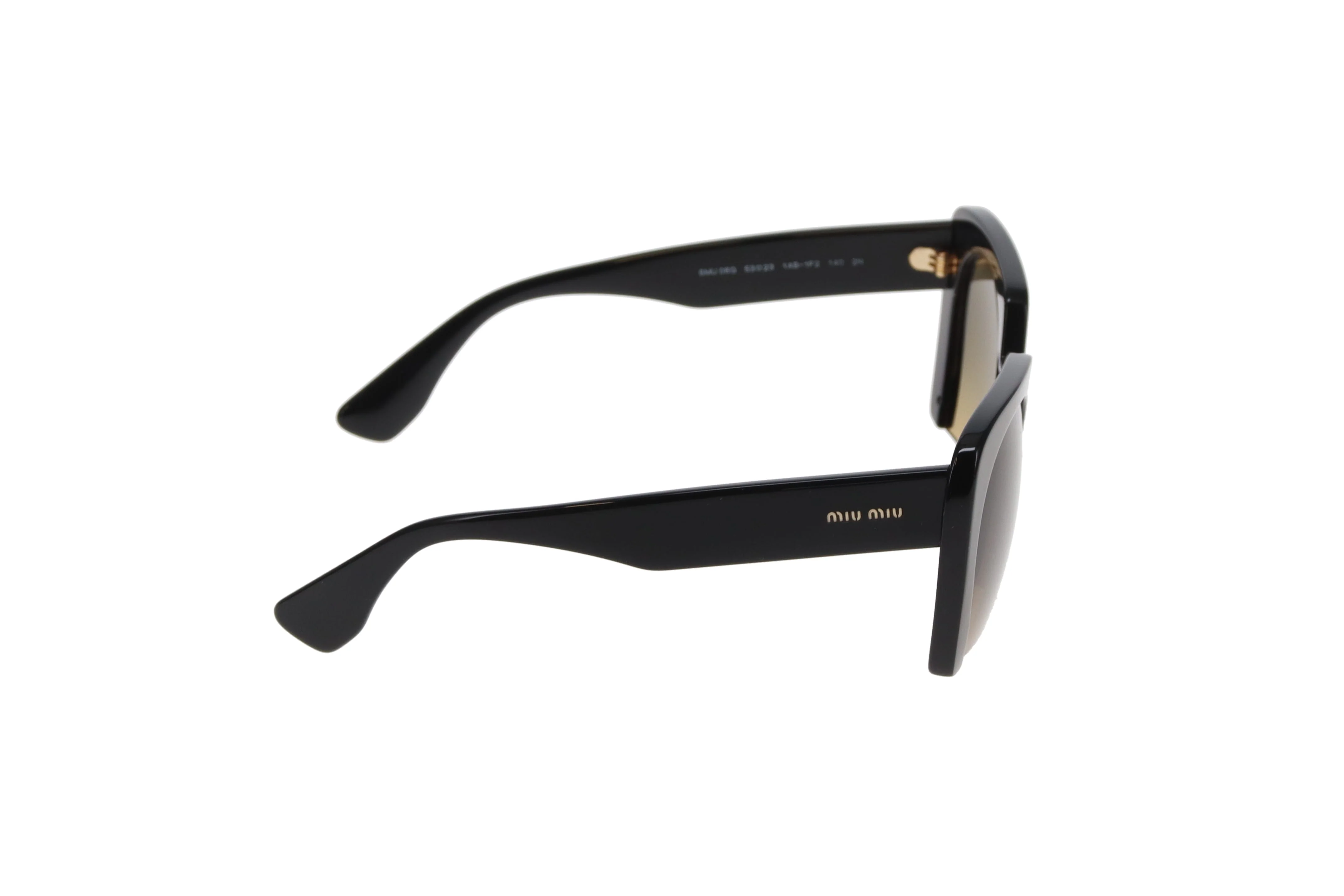 Miu Miu Sunglasses SMU11O Half Rim Black - Image 5