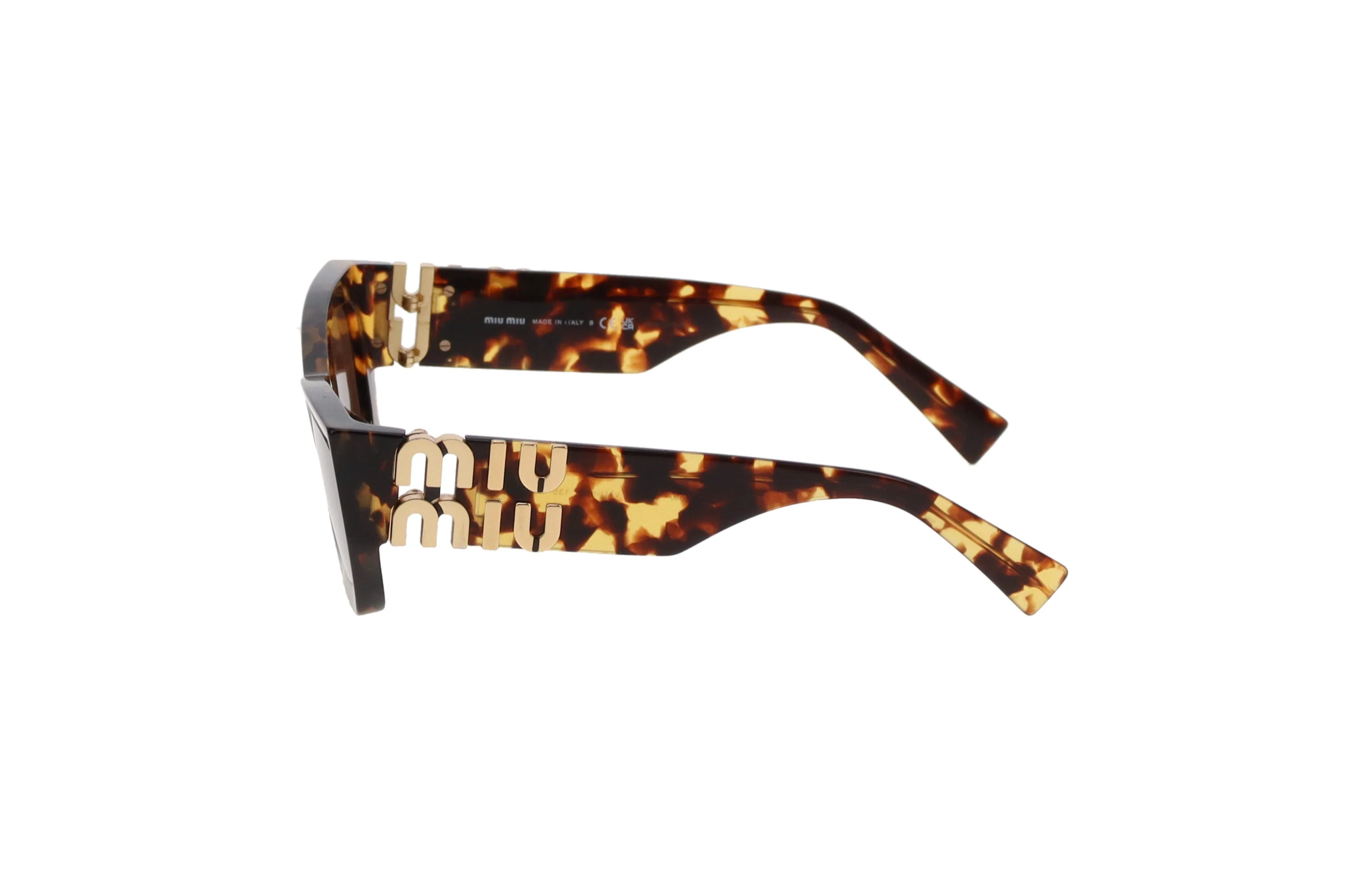 Miu Miu Sunglasses Tortoise Logo Side SMU 09W - Image 5