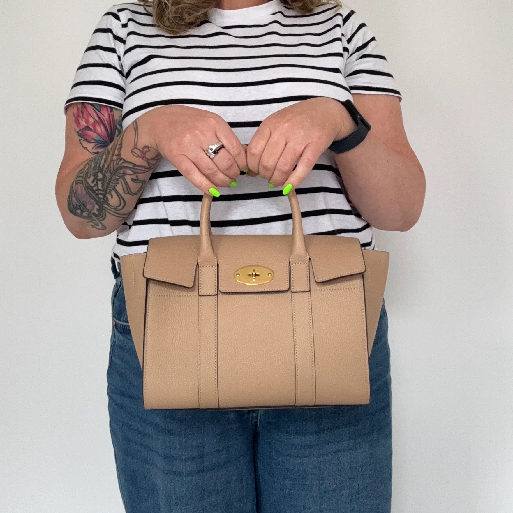 Mulberry Bayswater with Strap Small Rosewater - Image 3