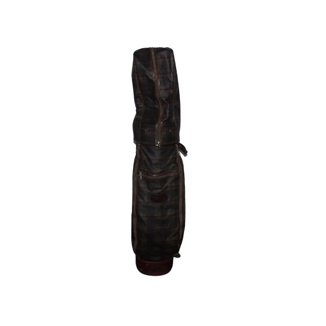 Mulberry Check Canvas & Congo Leather Golf Bag - Image 12