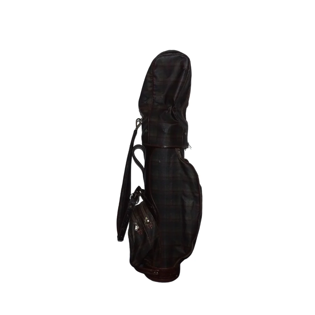 Mulberry Check Canvas & Congo Leather Golf Bag - Image 4