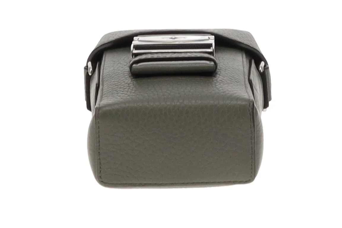 Mulberry Heavy Grain Leather Postmans Buckle Phone Messenger Olive - Image 11