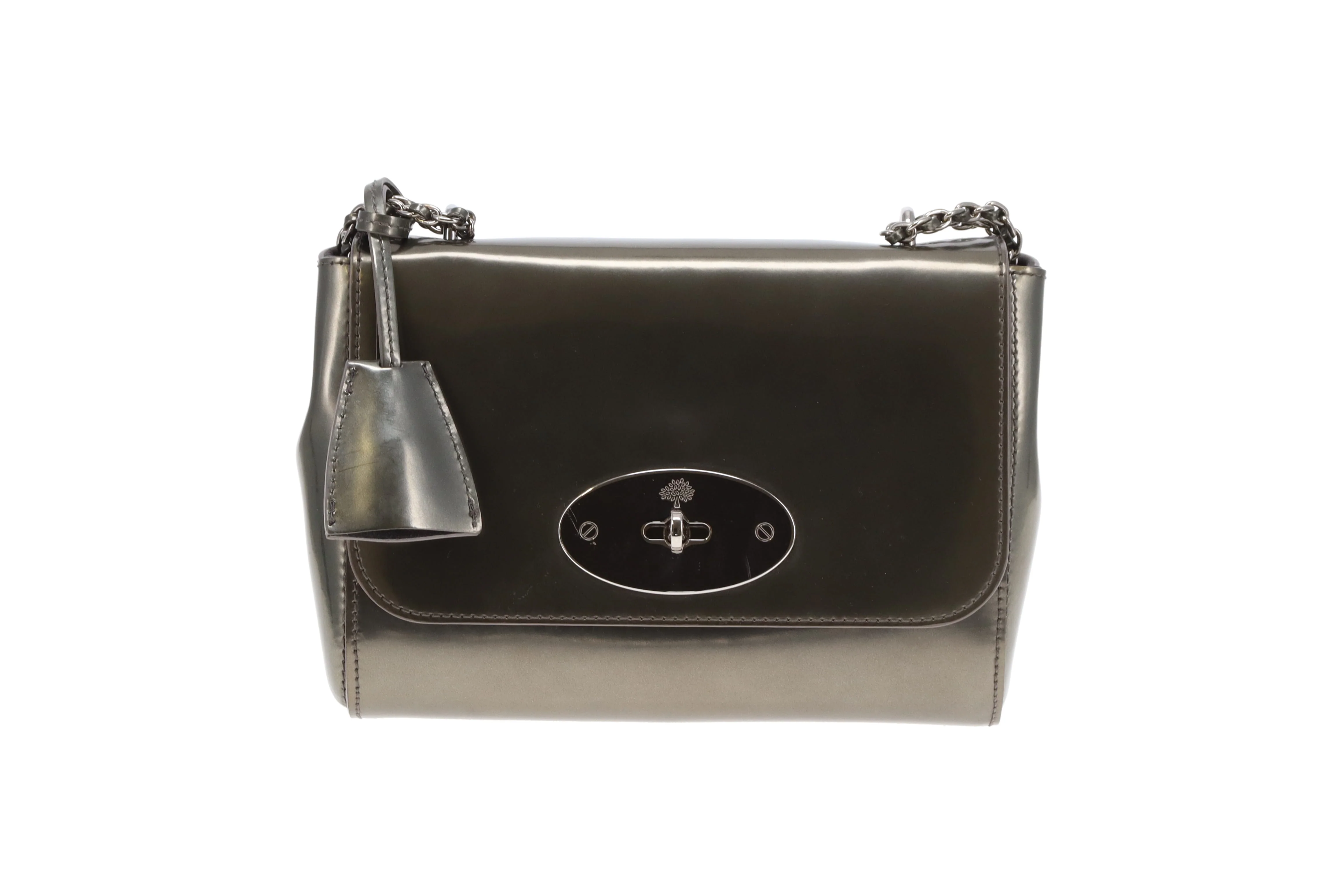 Mulberry Lily Regular Olive Metallic Patent SHW
