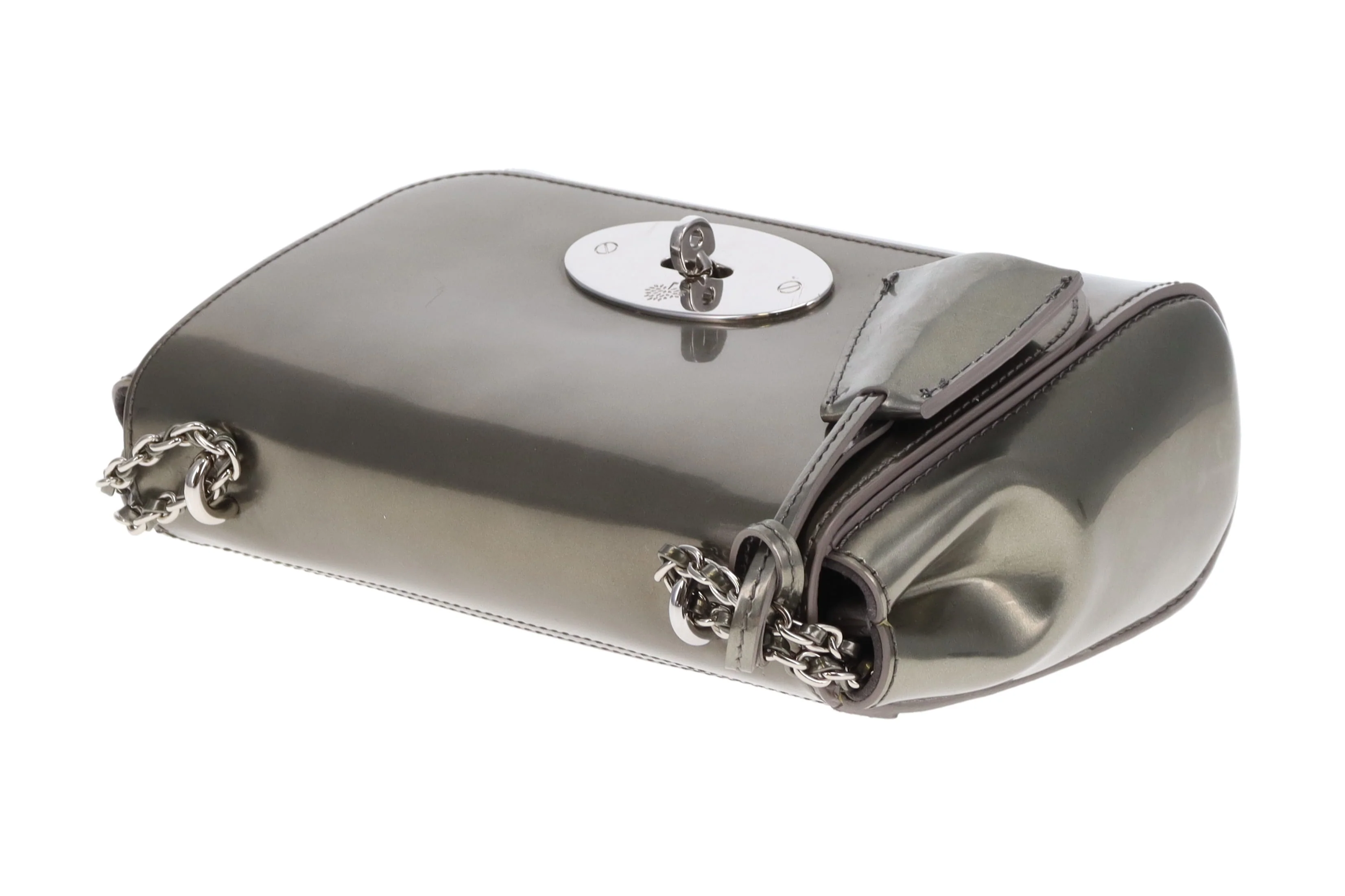 Mulberry Lily Regular Olive Metallic Patent SHW - Image 13