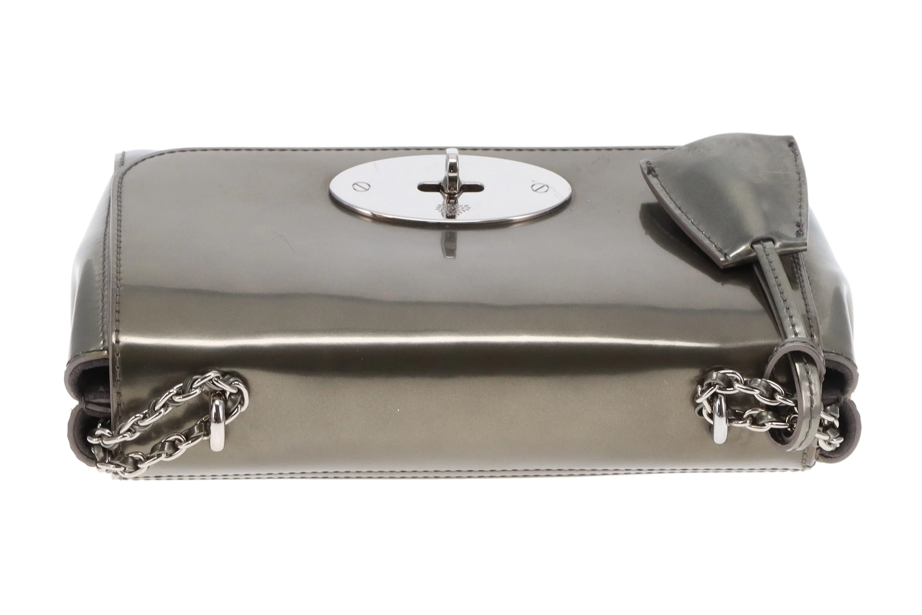 Mulberry Lily Regular Olive Metallic Patent SHW - Image 9