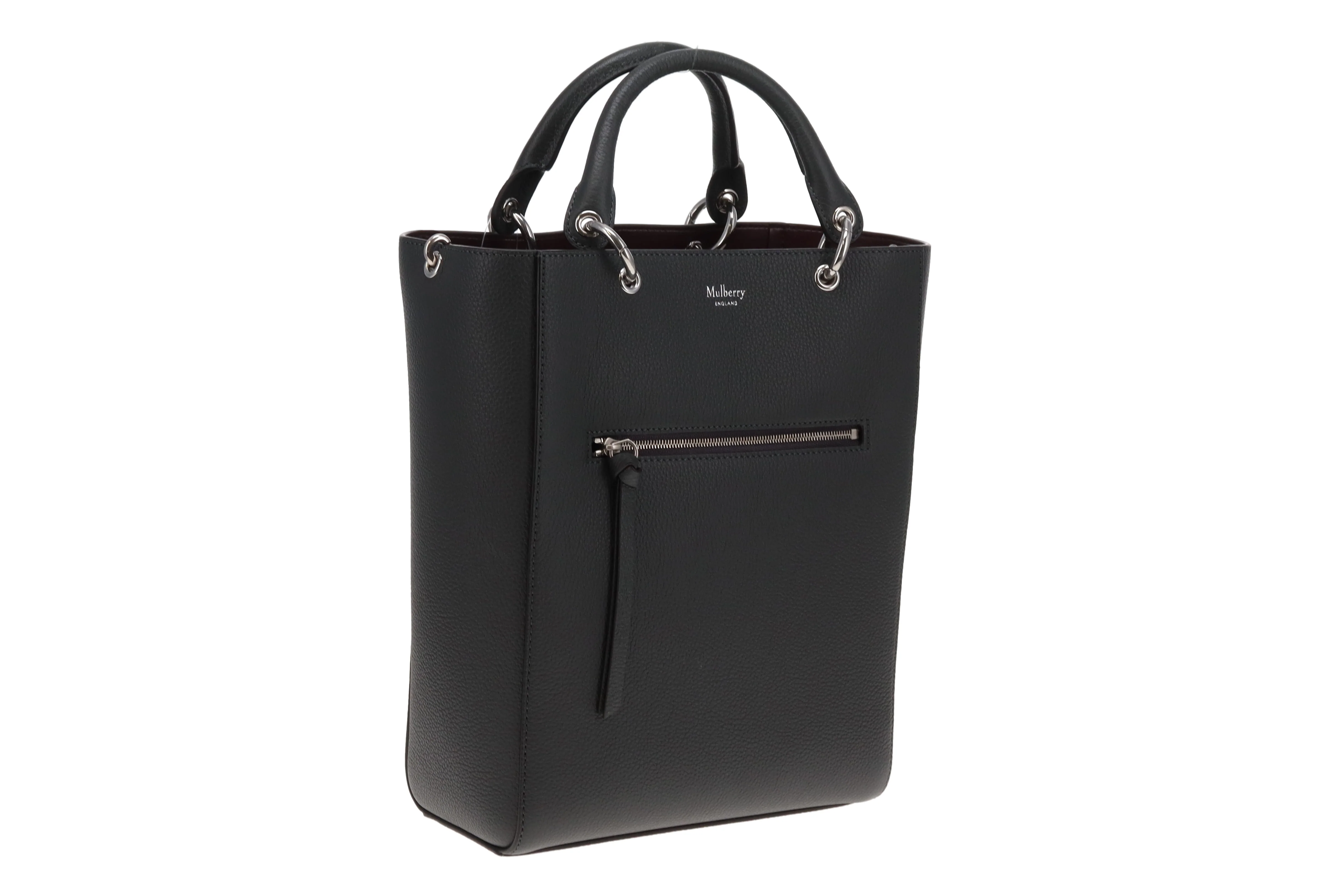 Mulberry Small Maple Bag Graphite Classic Grain - Image 4