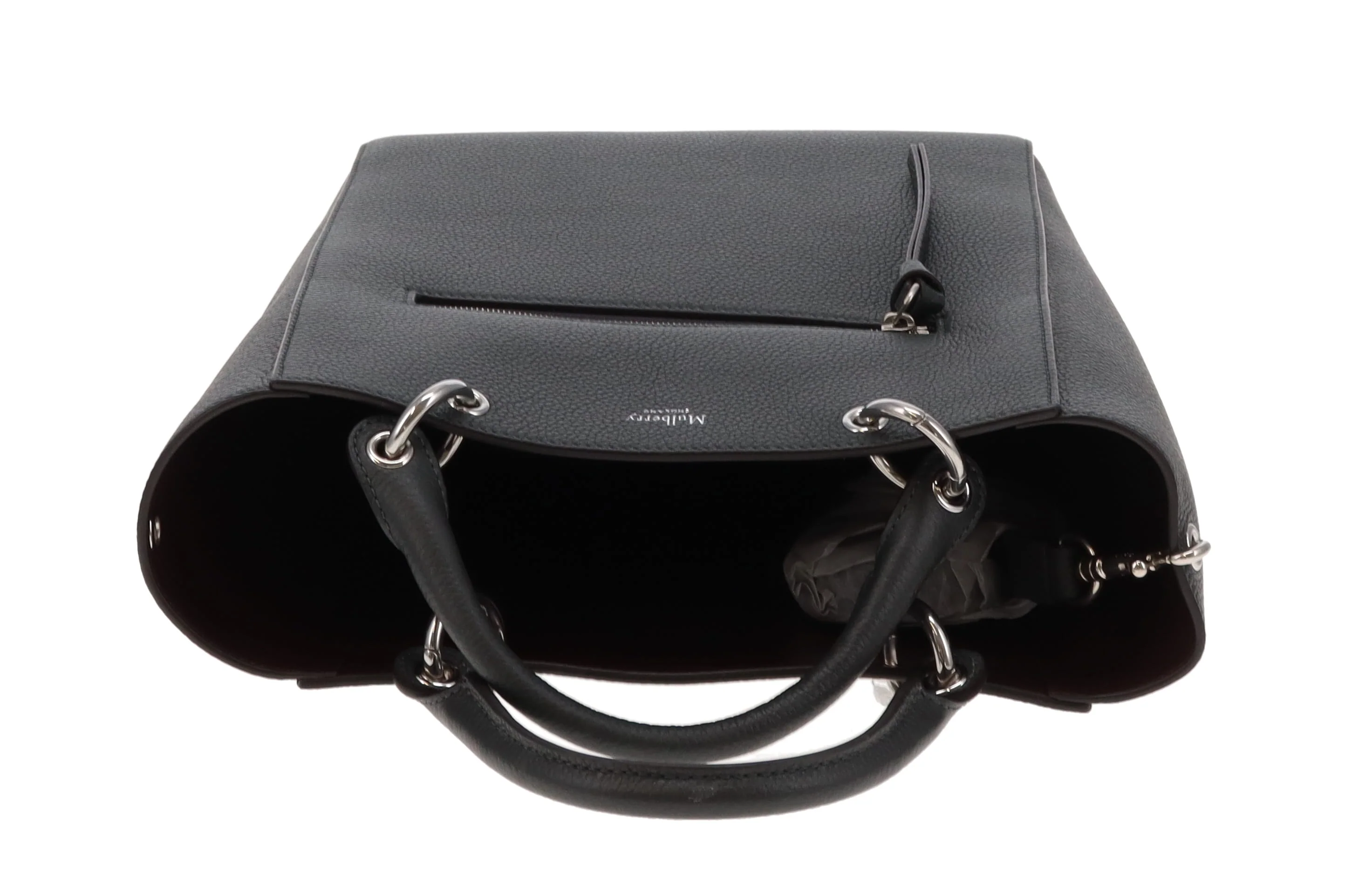 Mulberry Small Maple Bag Graphite Classic Grain - Image 8