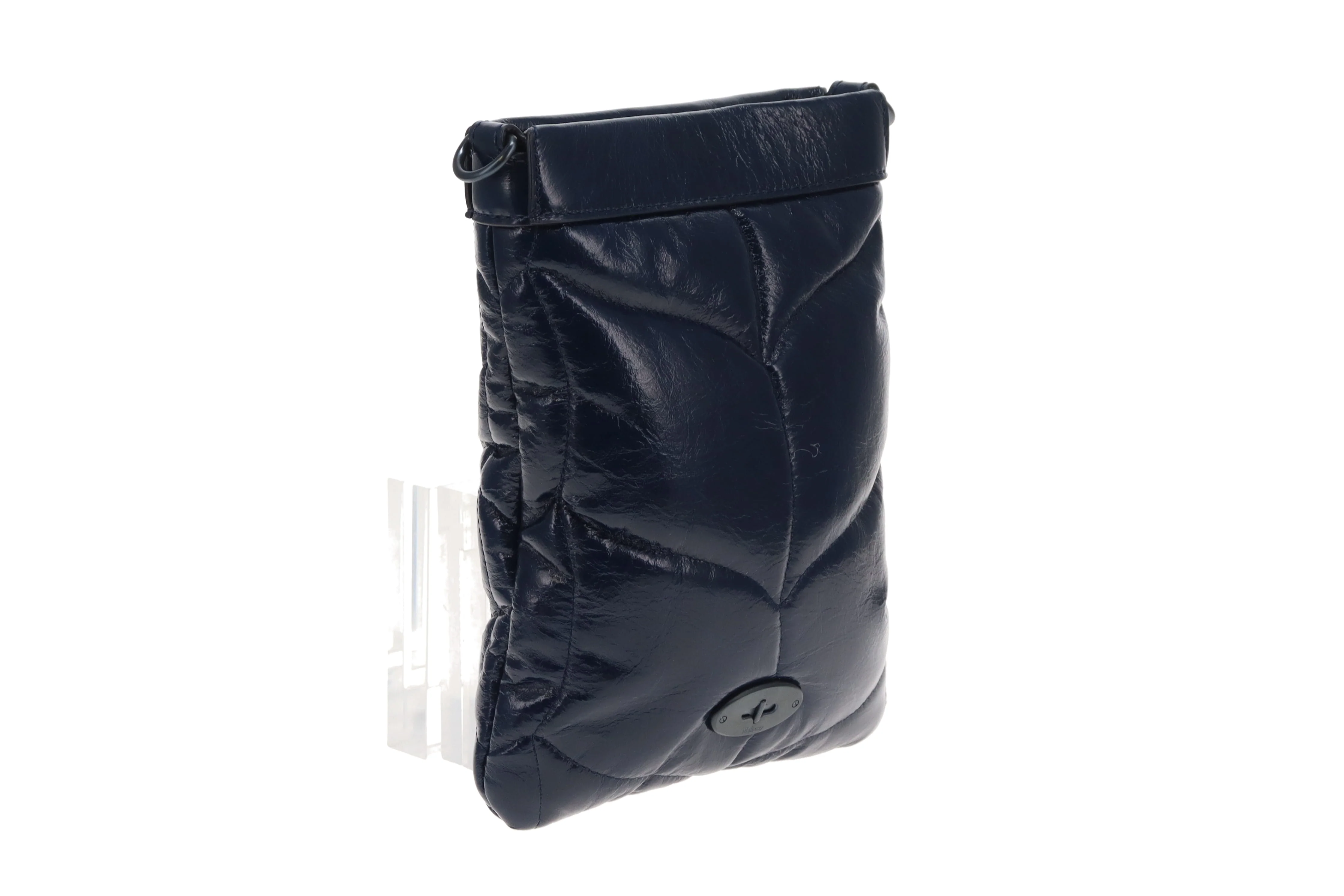 Mulberry Softie Phone Pouch In Sapphire Smooth Glossy - Image 4