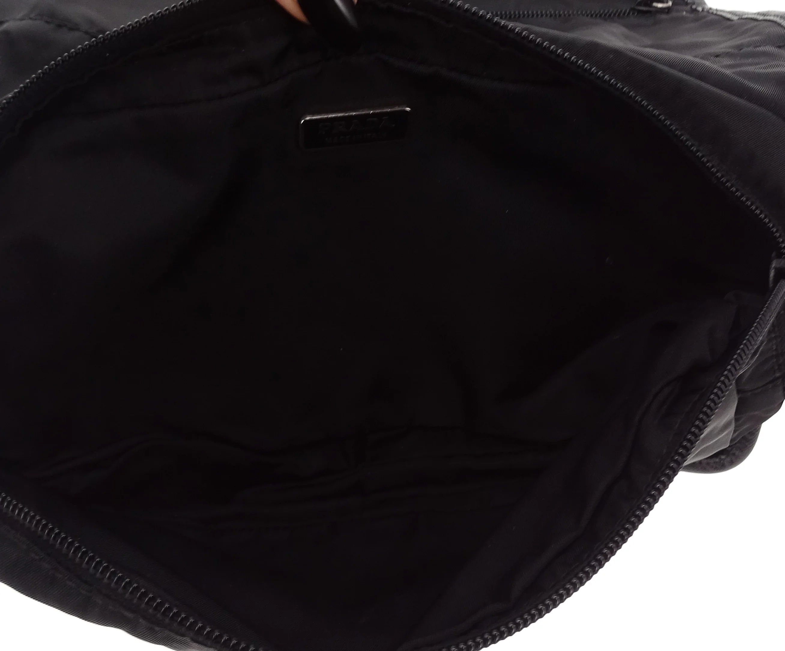 Prada Fold Out Wash Bag Black Nylon - Image 11