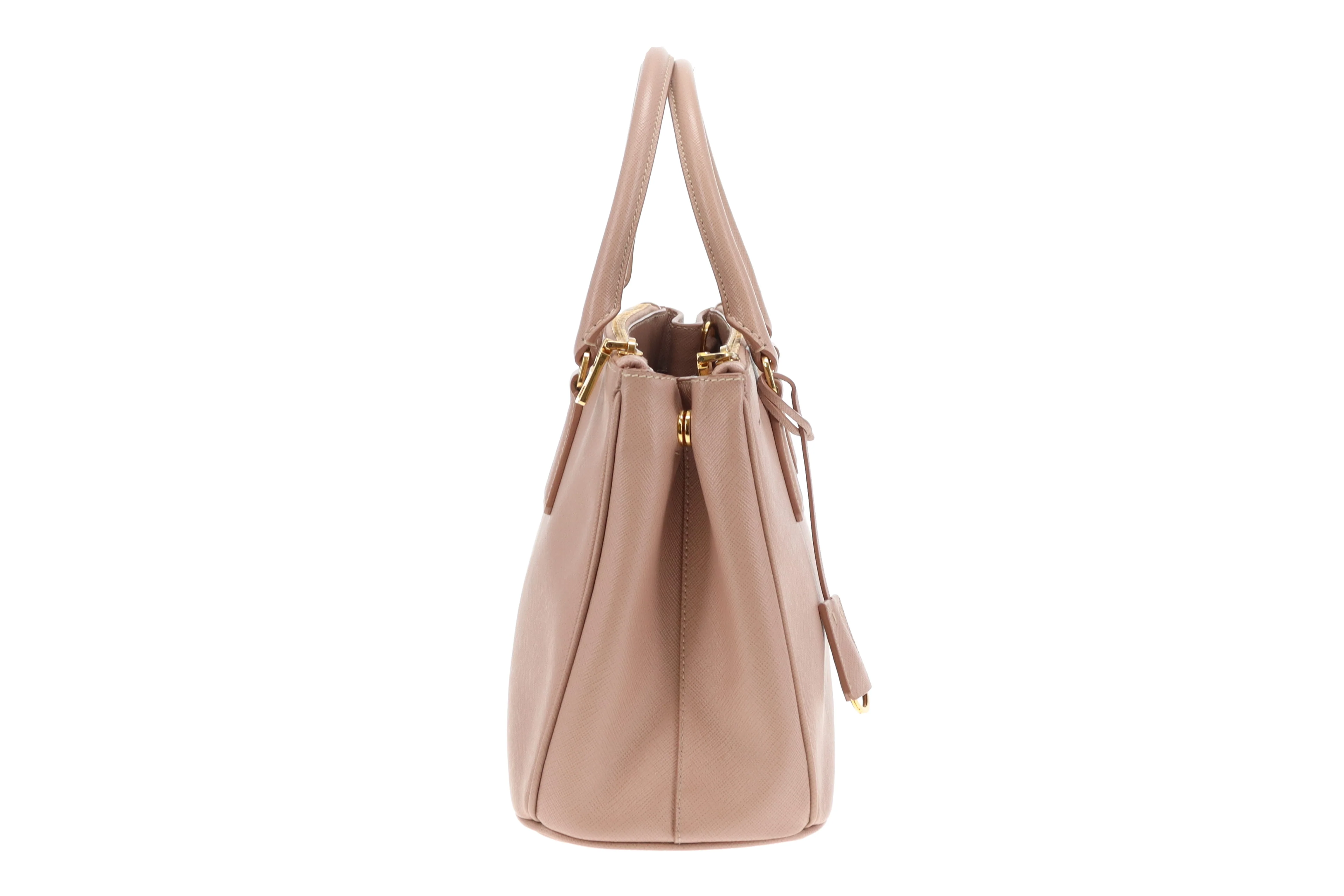 Prada Galleria Double Zip Medium Cammeo Saffiano - Image 5