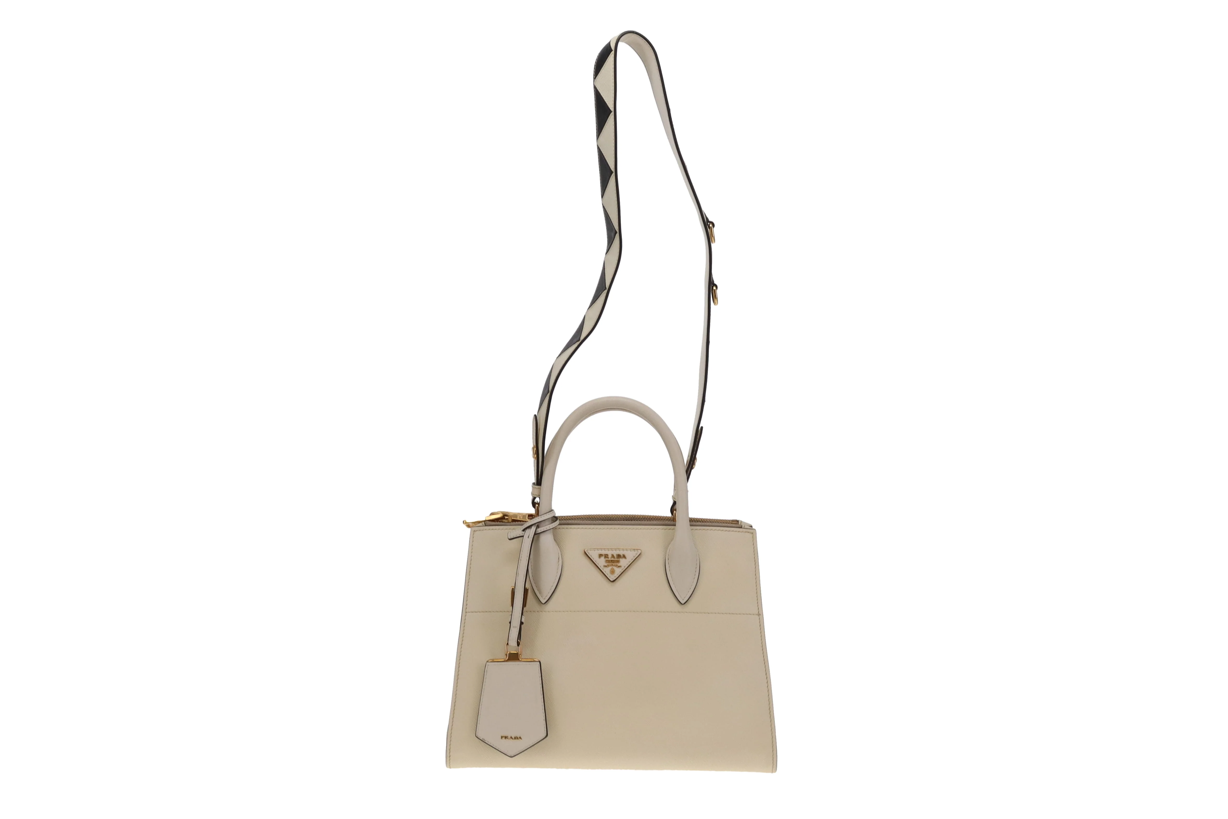 Prada Paradigme City Calfskin Greche  Tote - Image 3