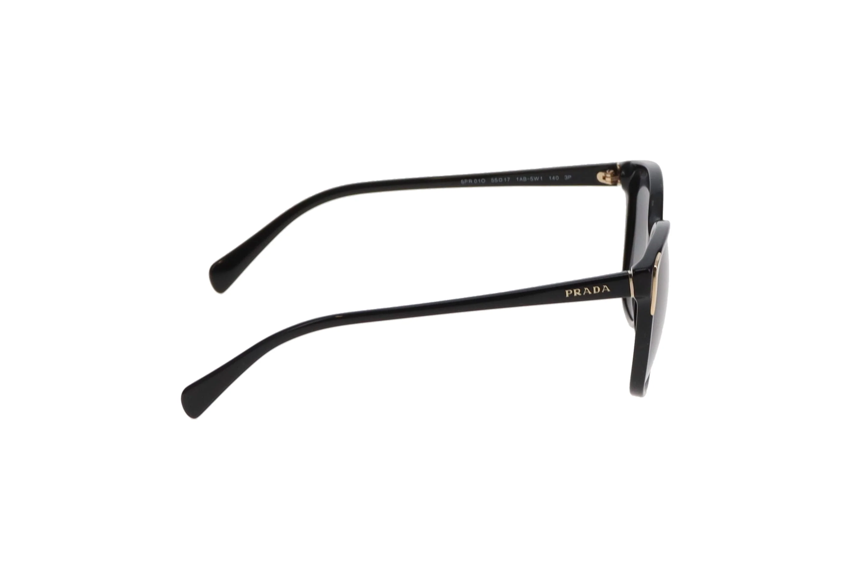 Prada Sunglasses SPR01O Black and Gold - Image 3