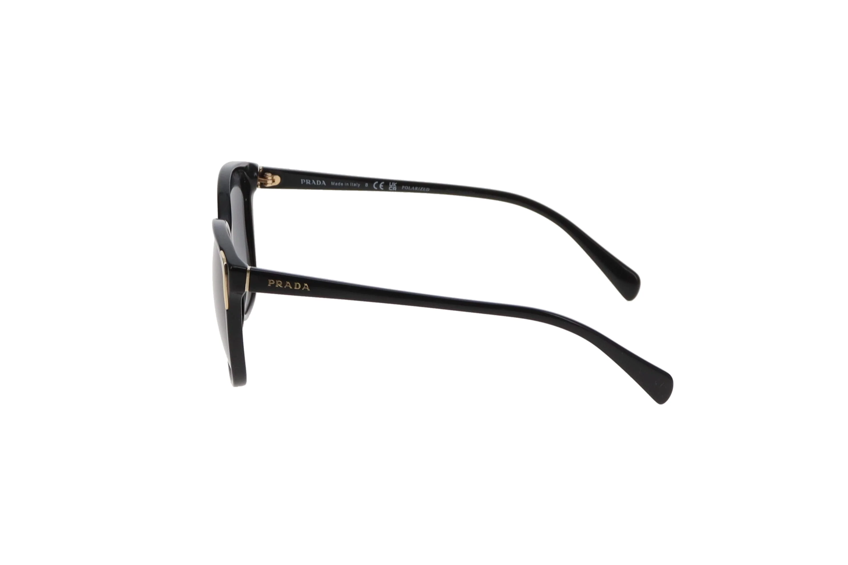 Prada Sunglasses SPR01O Black and Gold - Image 5